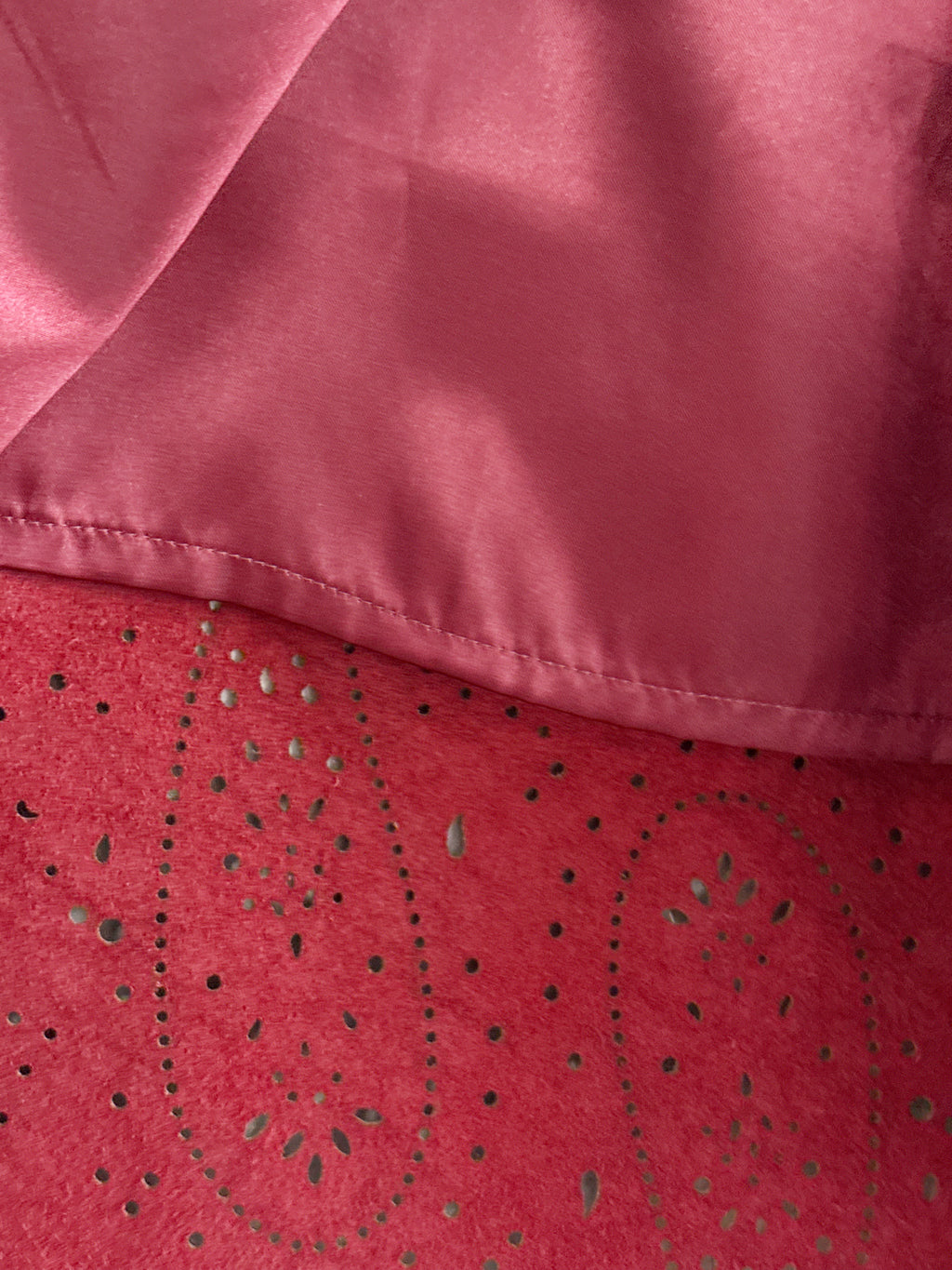 Mariette Burgundy Leather Skirt - EU 36