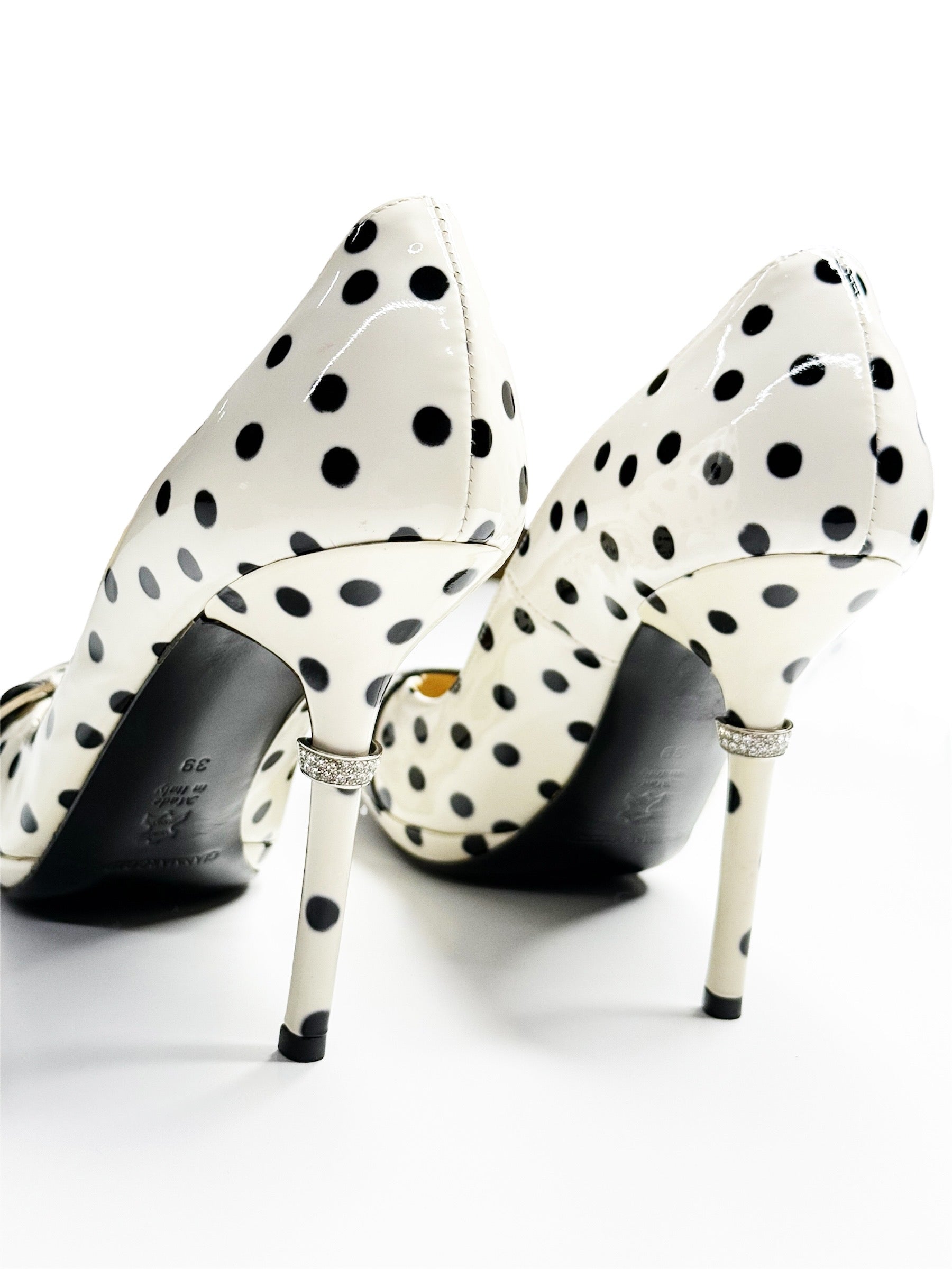 Gianmarco Lorenzi Polka Dot Stiletto Pumps