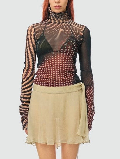 Just Cavalli Mesh Top -  EU 42