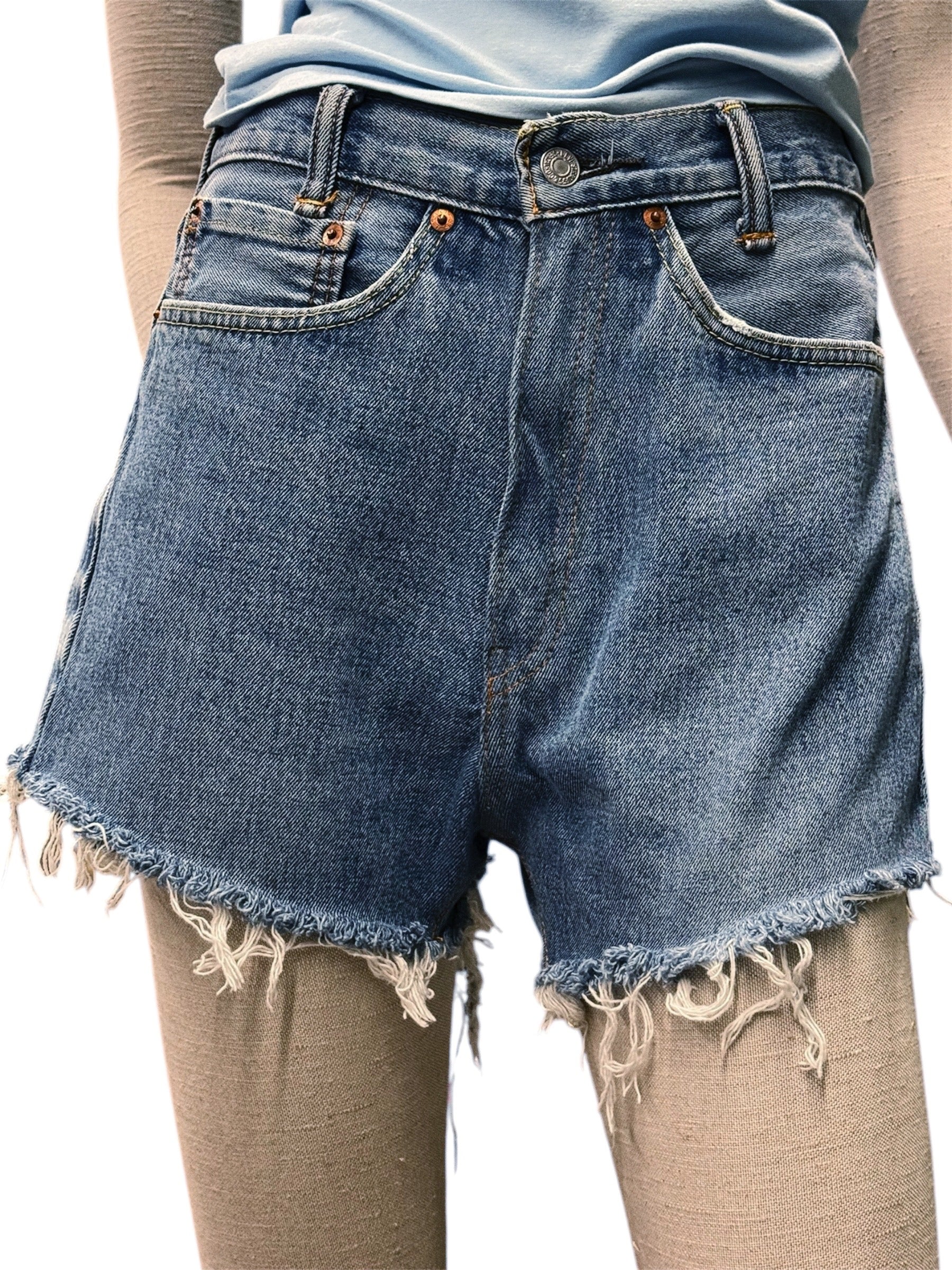 LEVI’S® HIGH-WAISTED DENIM SHORTS