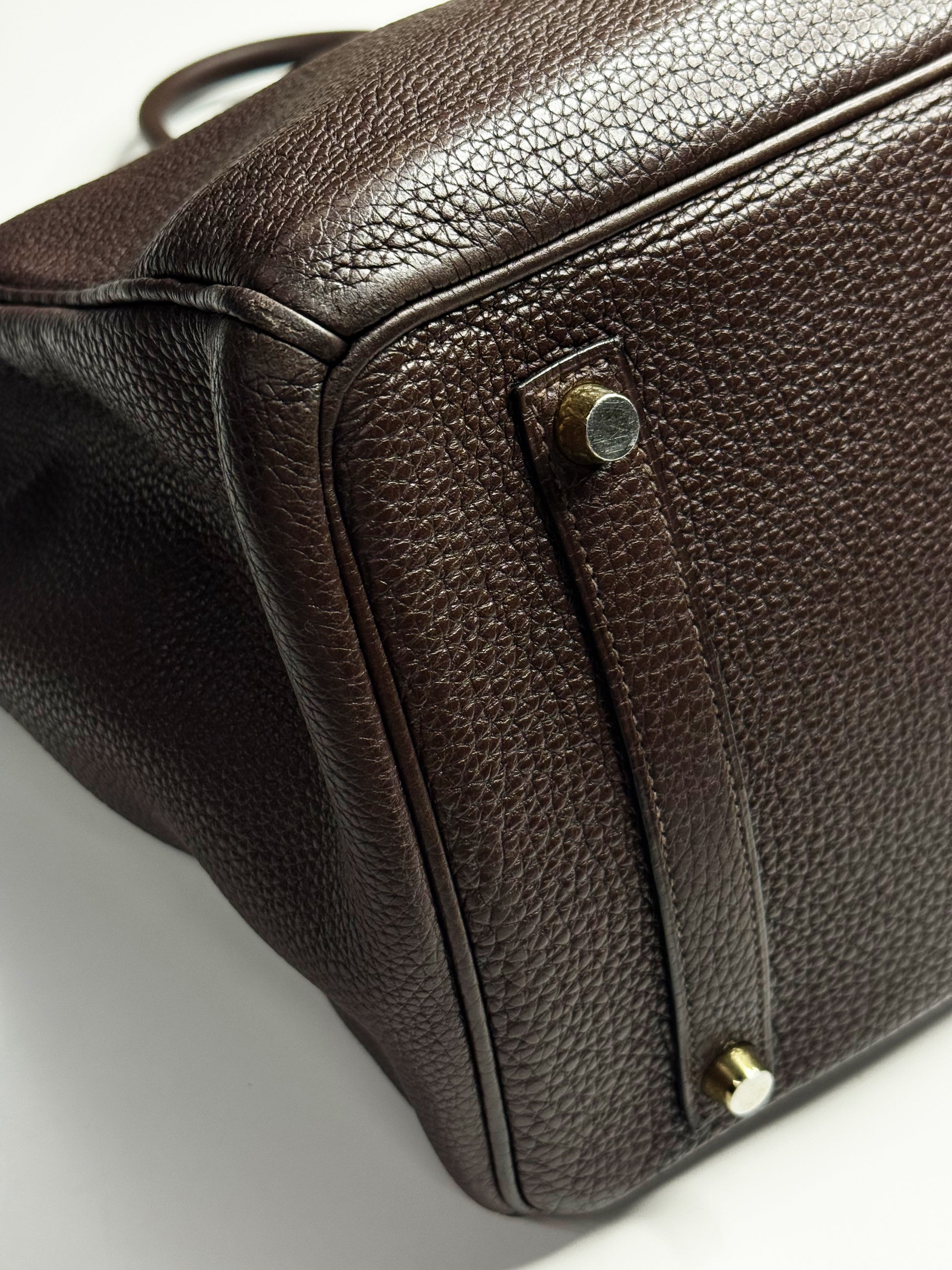 Hermès Birkin 35 Chocolate Brown Togo Leather
