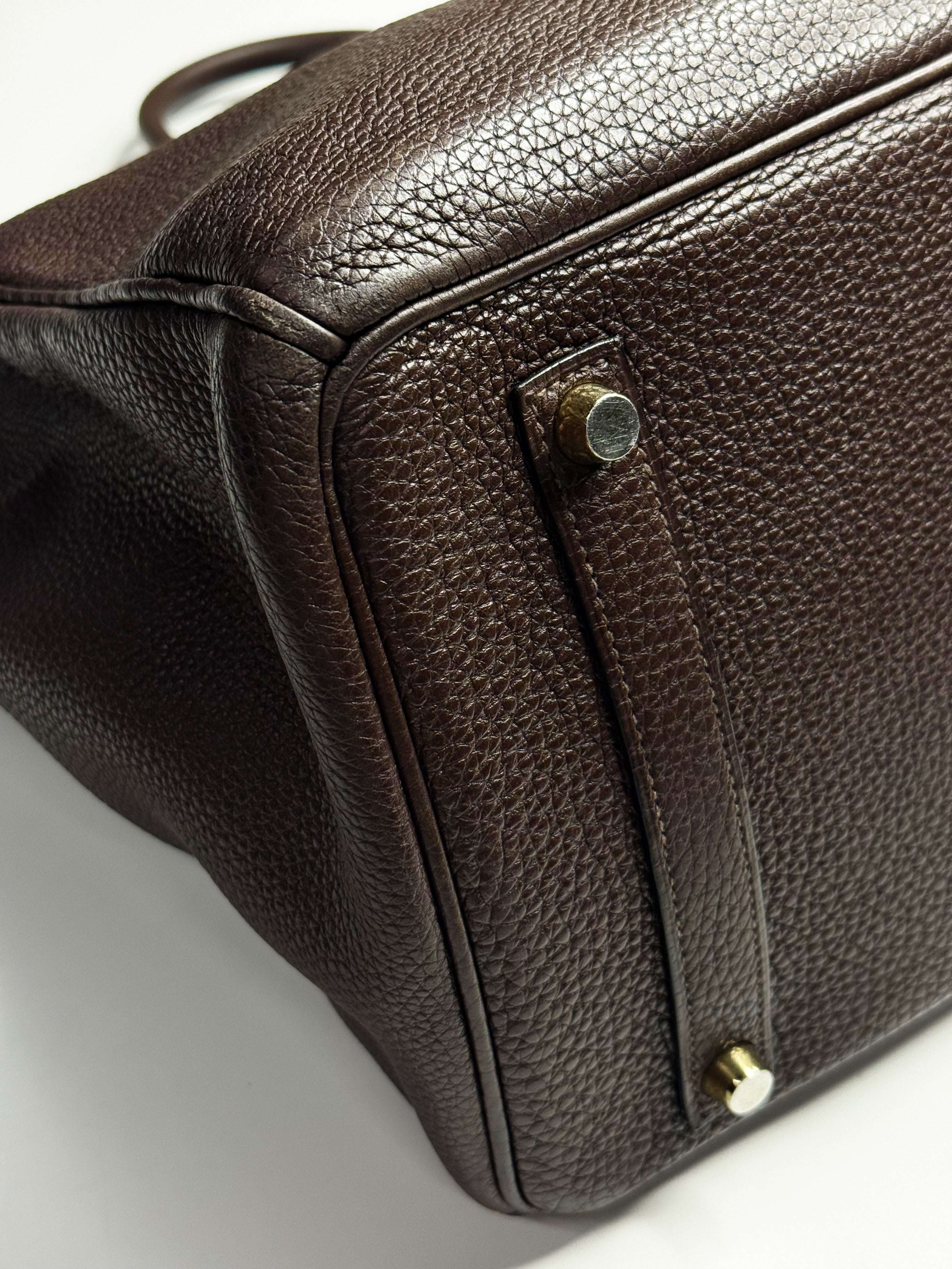 Hermès Birkin 35 Chocolate Brown Togo Leather – 2008 [Stamp L]