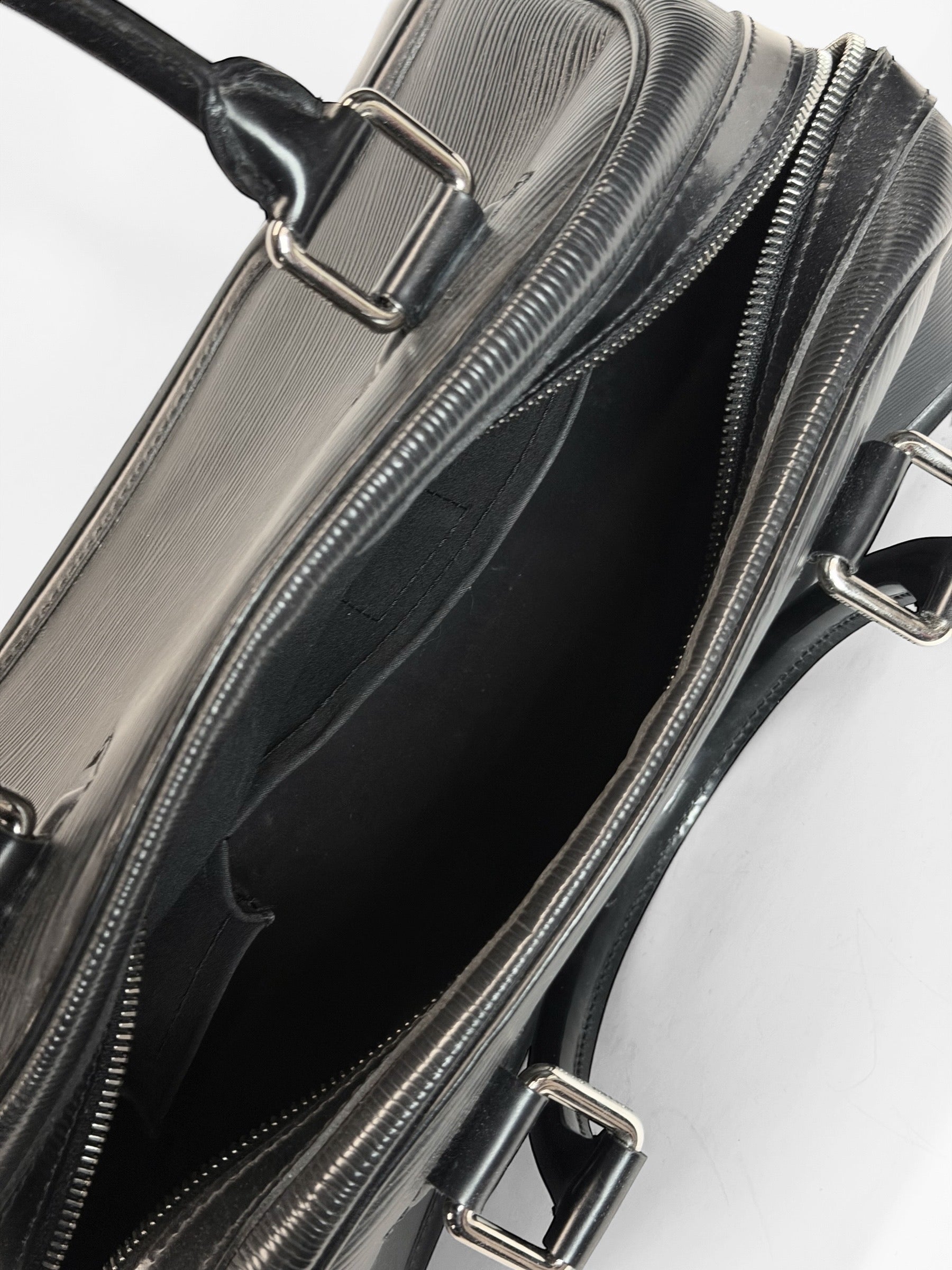 LOUIS VUITTON EPI LEATHER BOWLING BAG BLACK