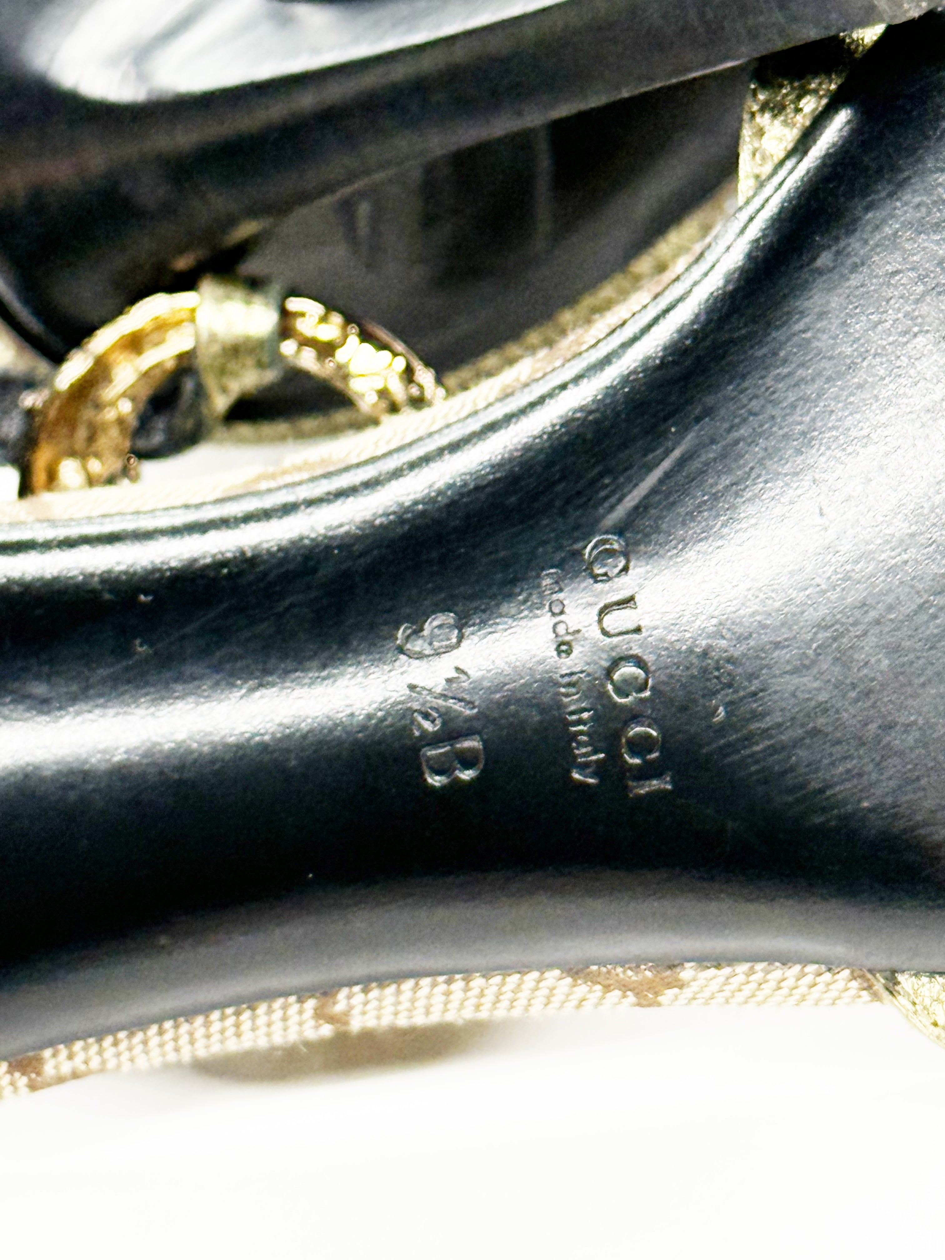 Gucci Metallic GG Monogram Chain Sandals