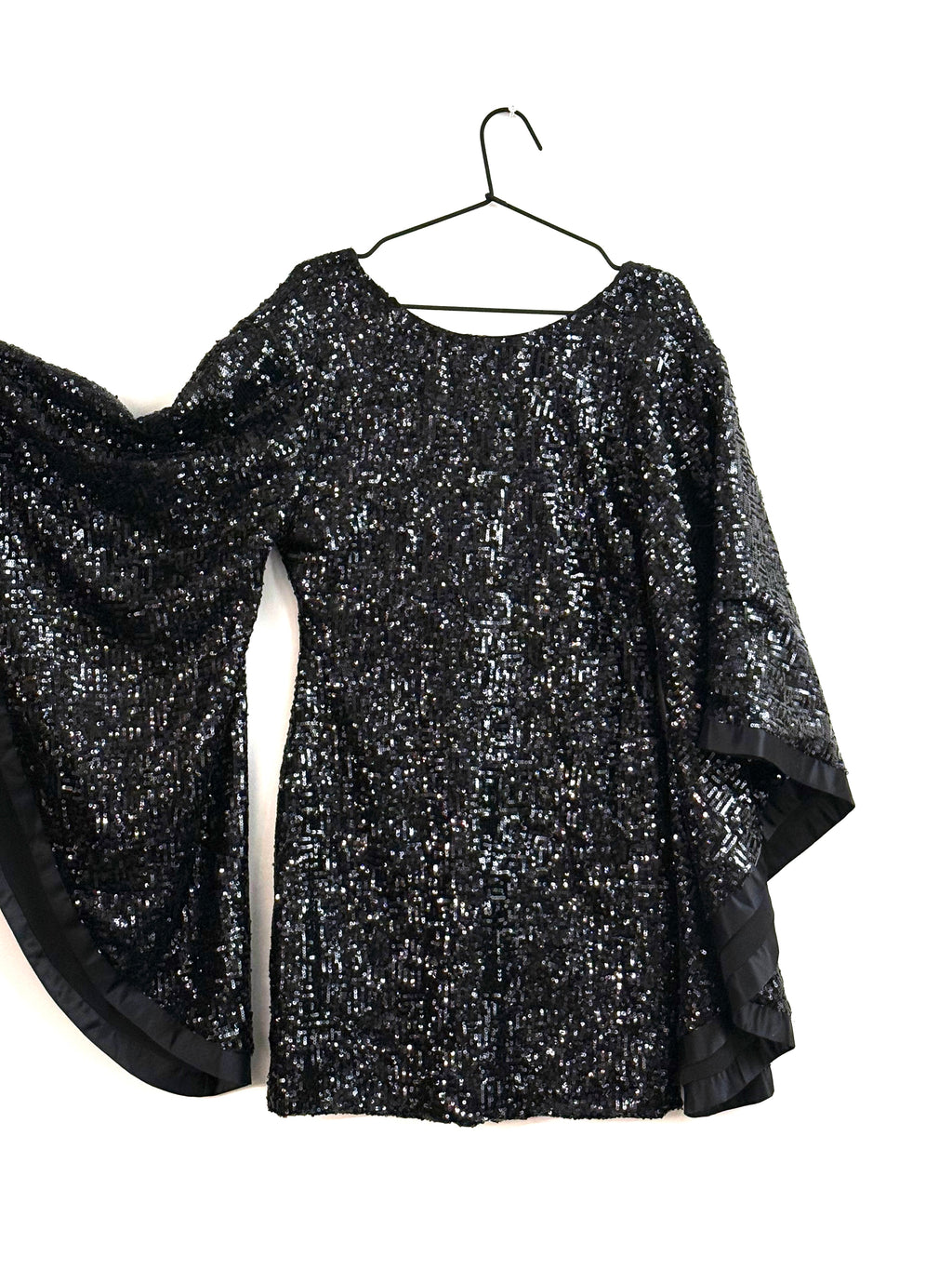 MAUD Black Sequin Mini Dress - EU 36