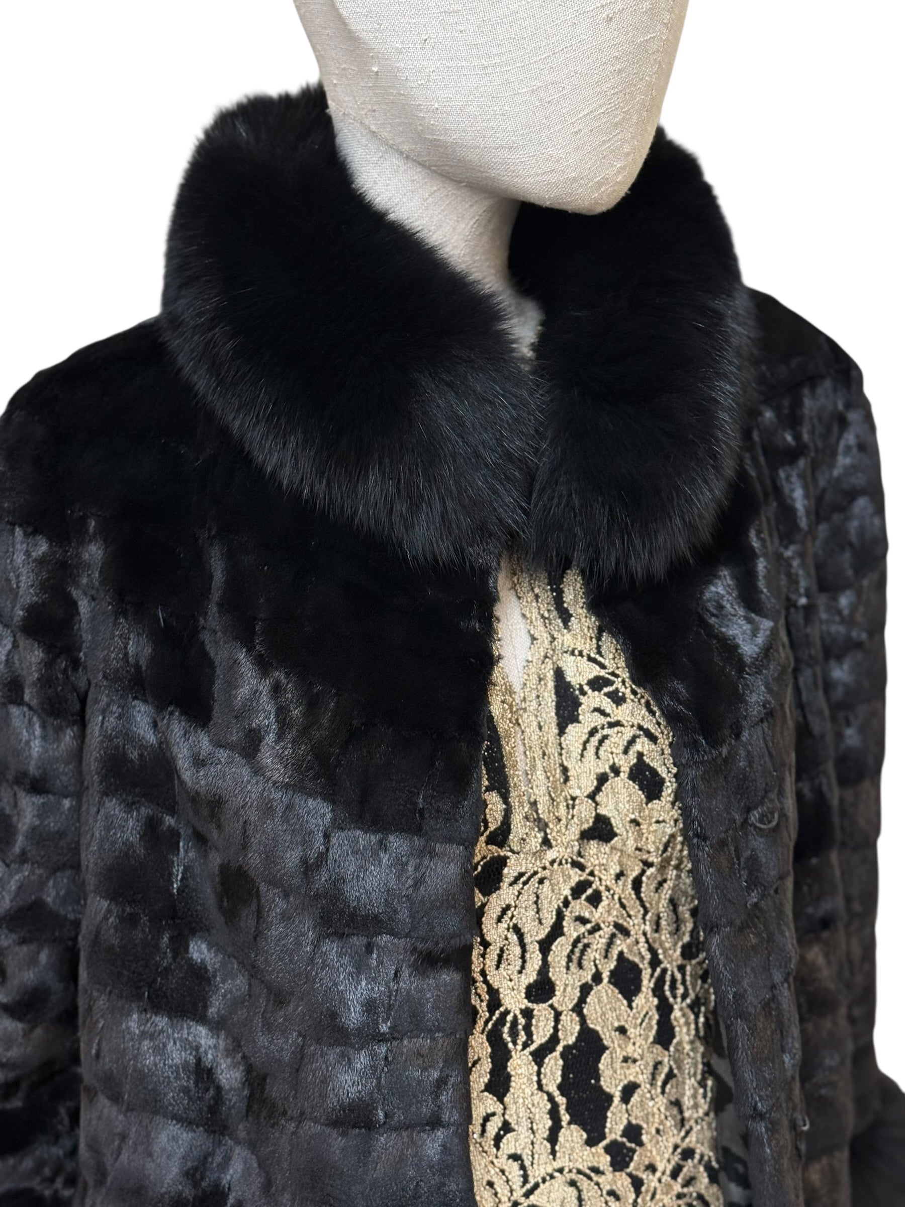 Møller Black Fur Jacket - S