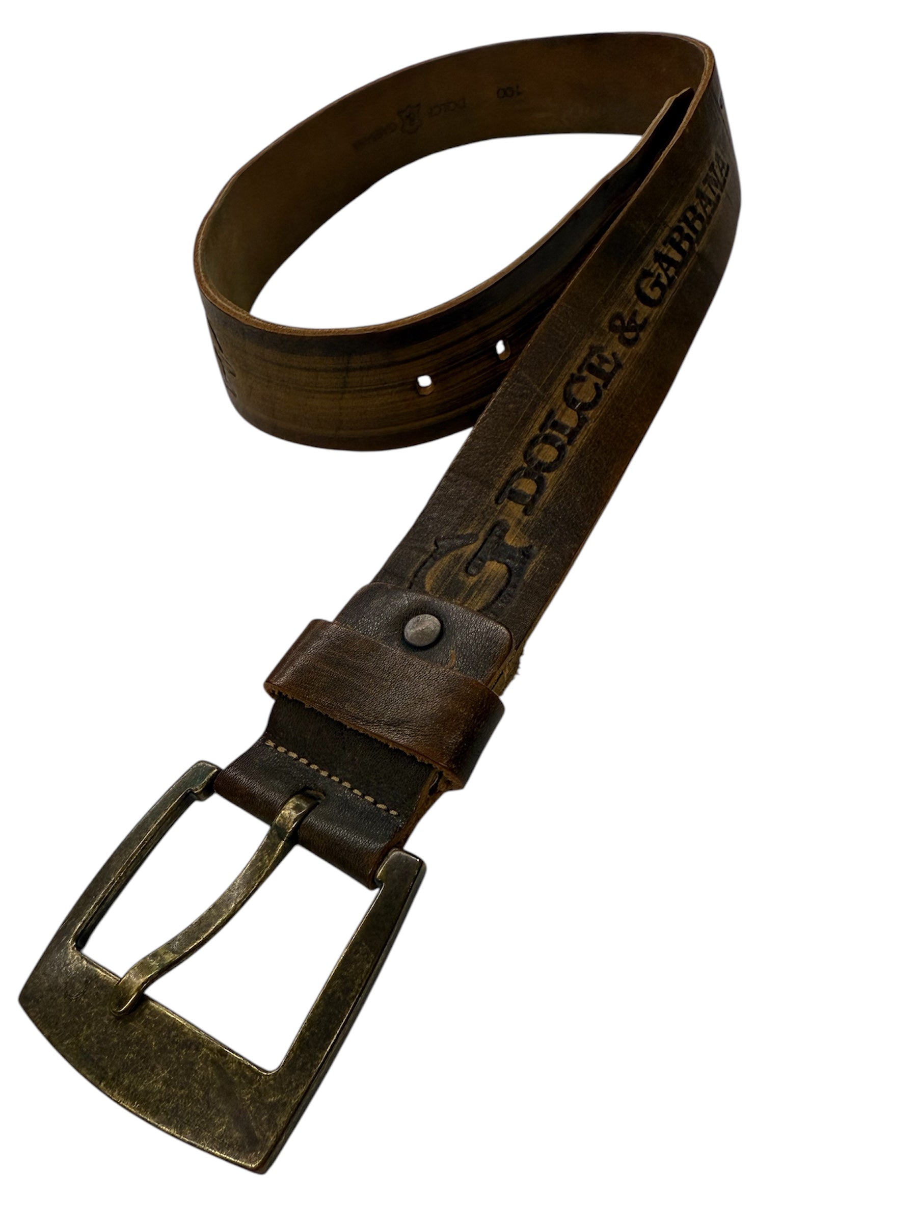 Dolce & Gabbana Brown Leather Belt