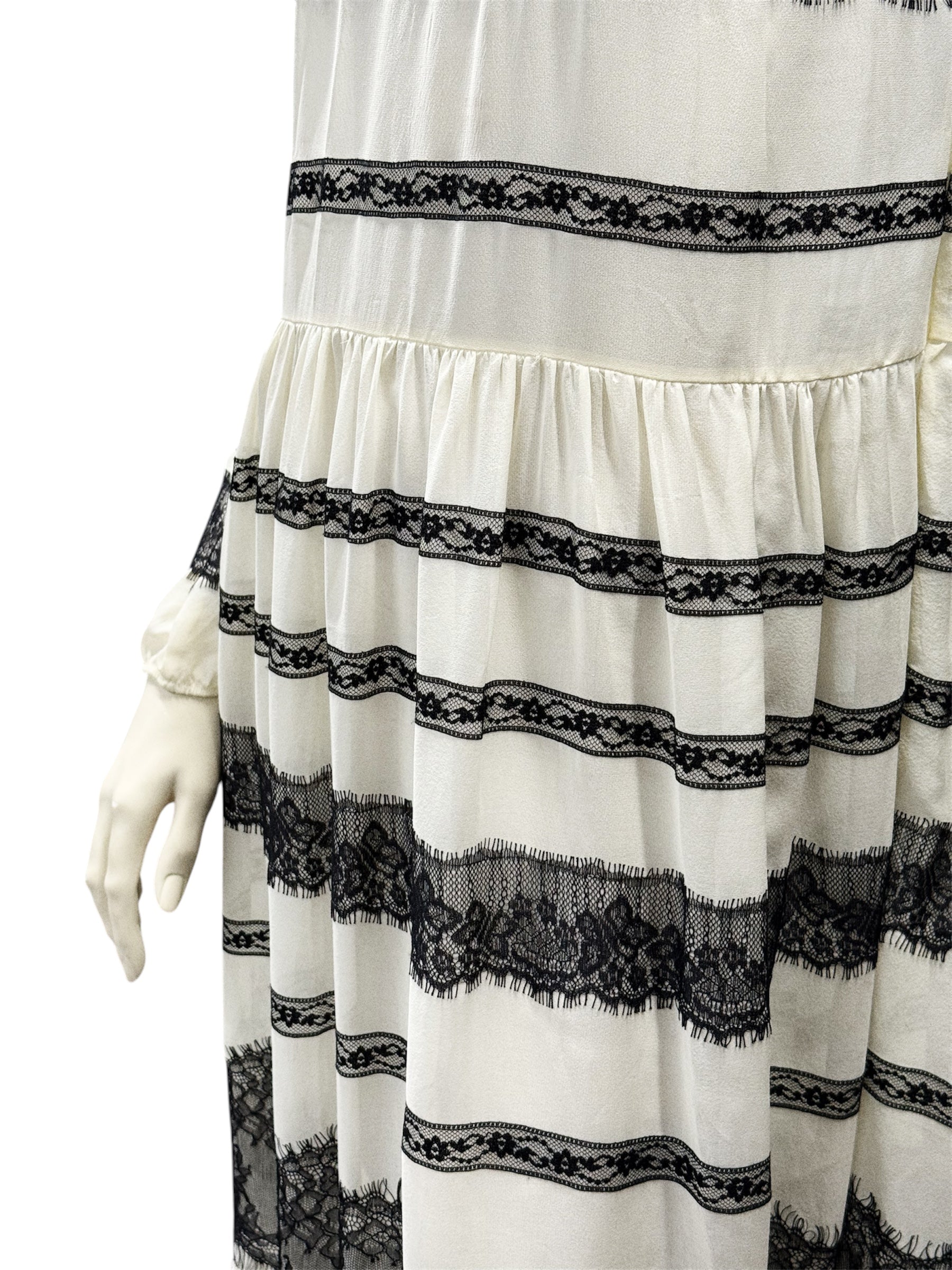 RED VALENTINO Ivory Silk Dress