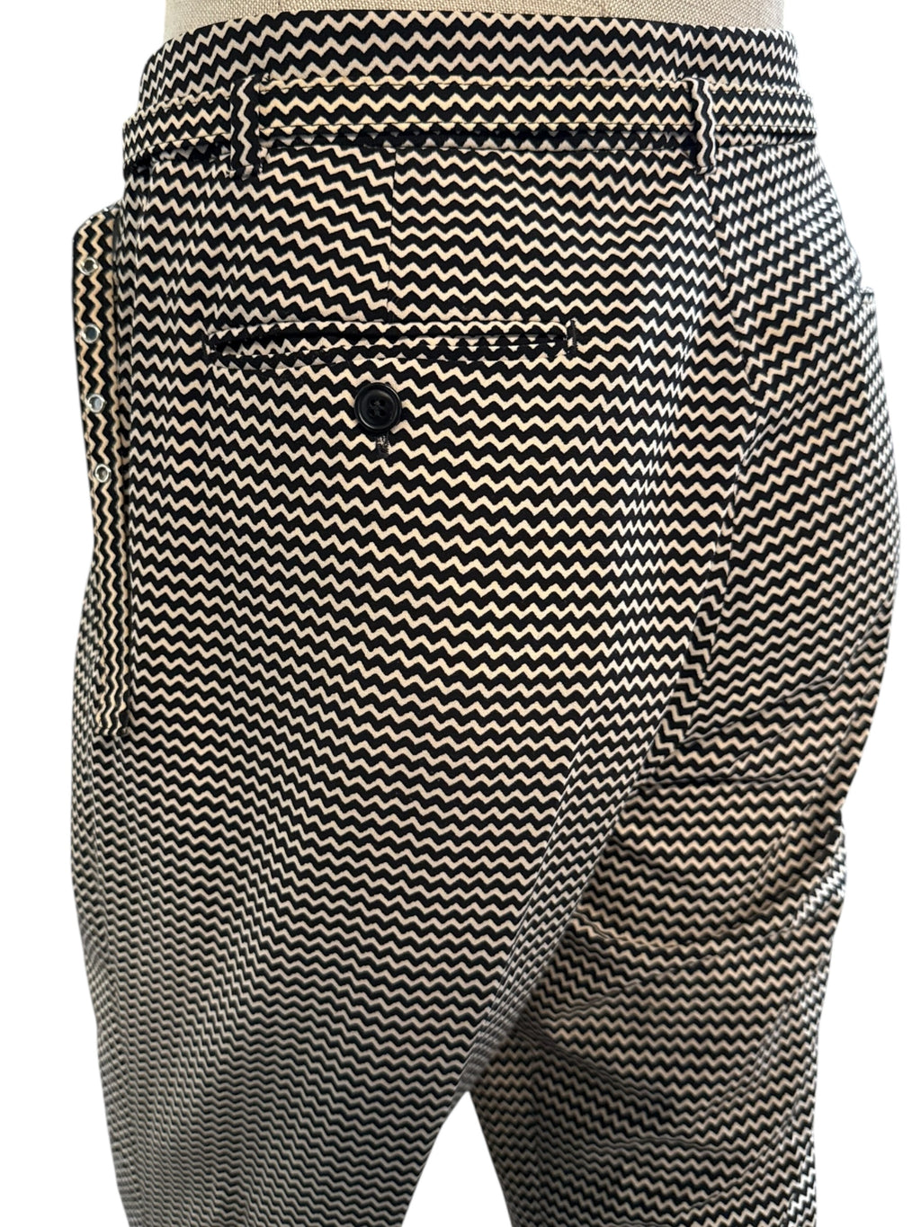 Max Mara Weekend Graphic Patterned Suit with Belt - EU 40