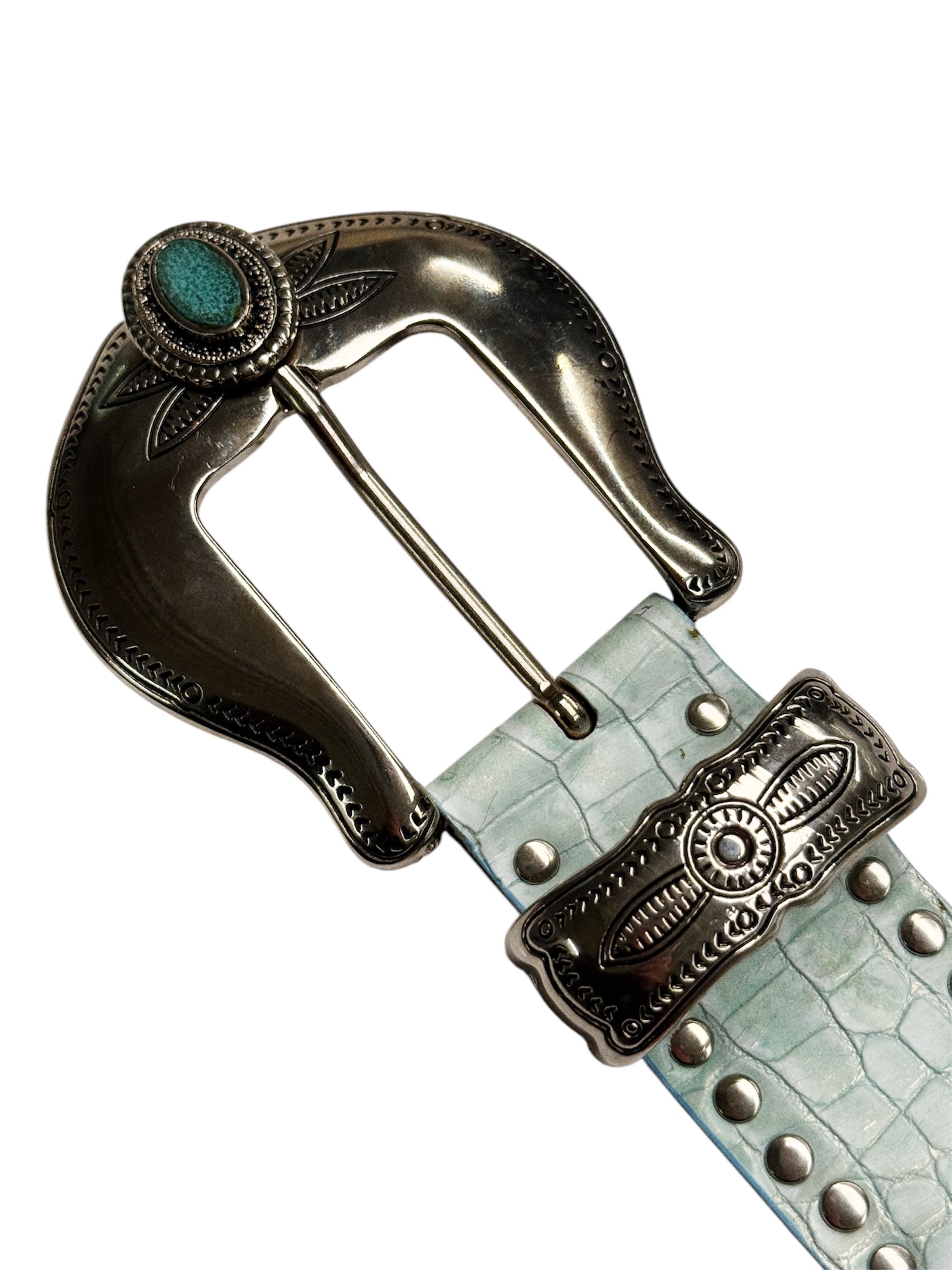 Nanni Turquoise Western Belt