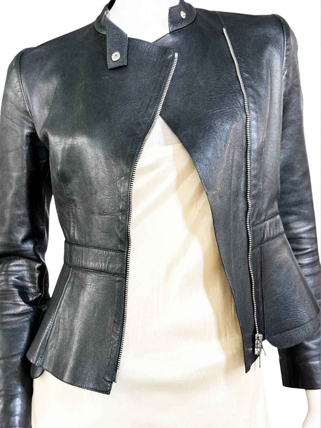 GUCCI Black Leather Jacket – Made in Italy