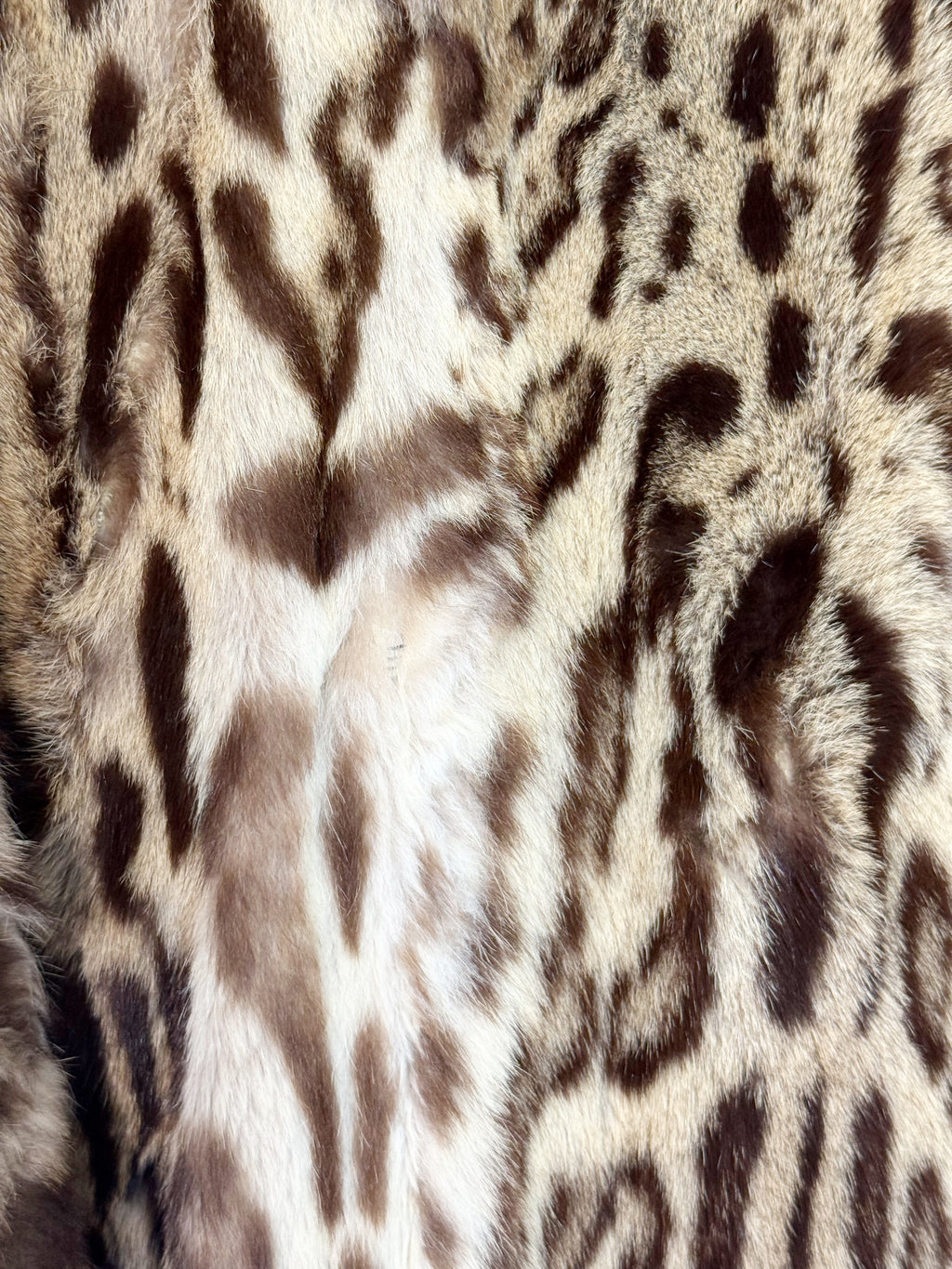 Vintage Leopard Print Fur Coat