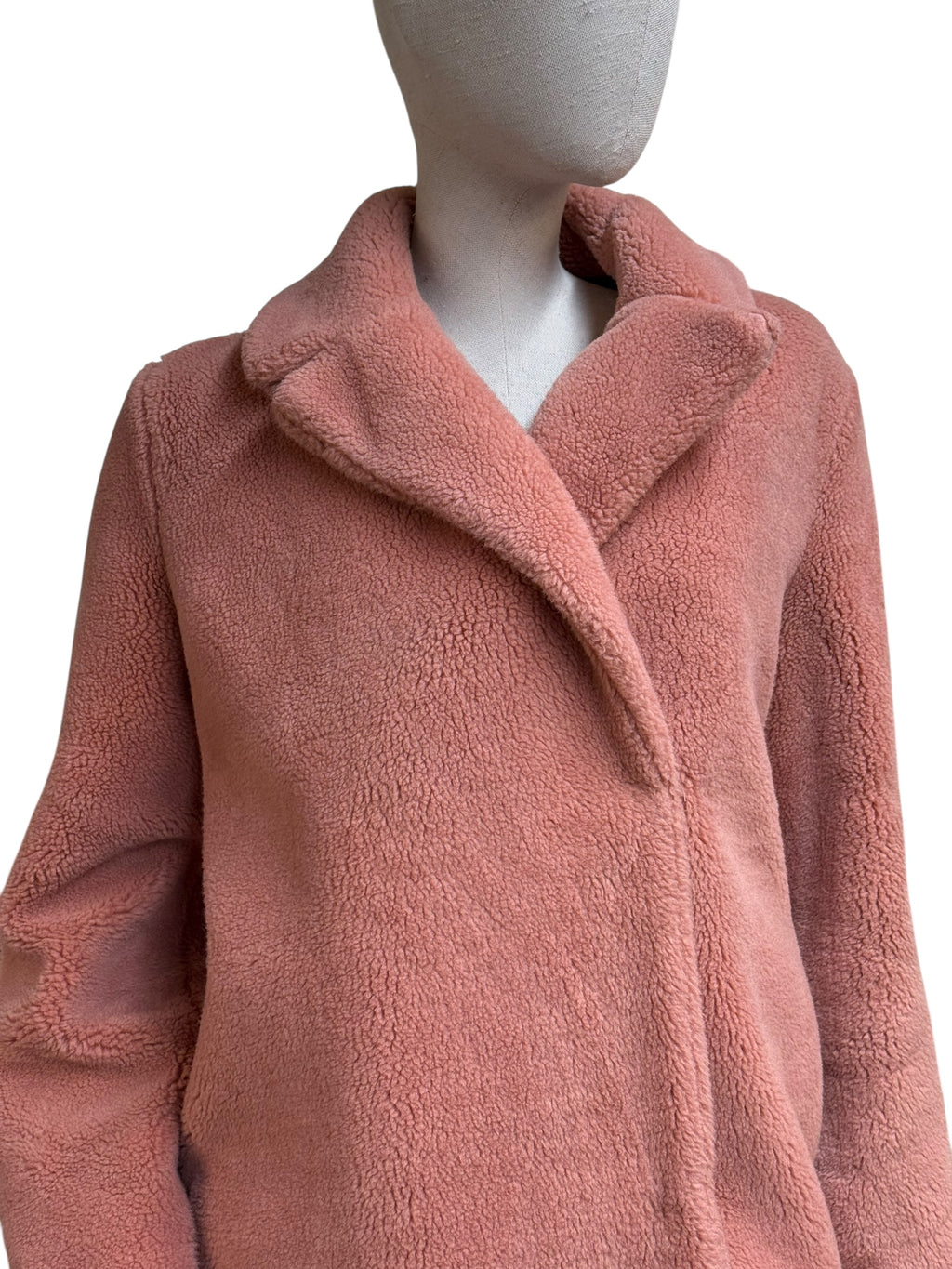 Stine Goya Pink Faux Shearling Coat