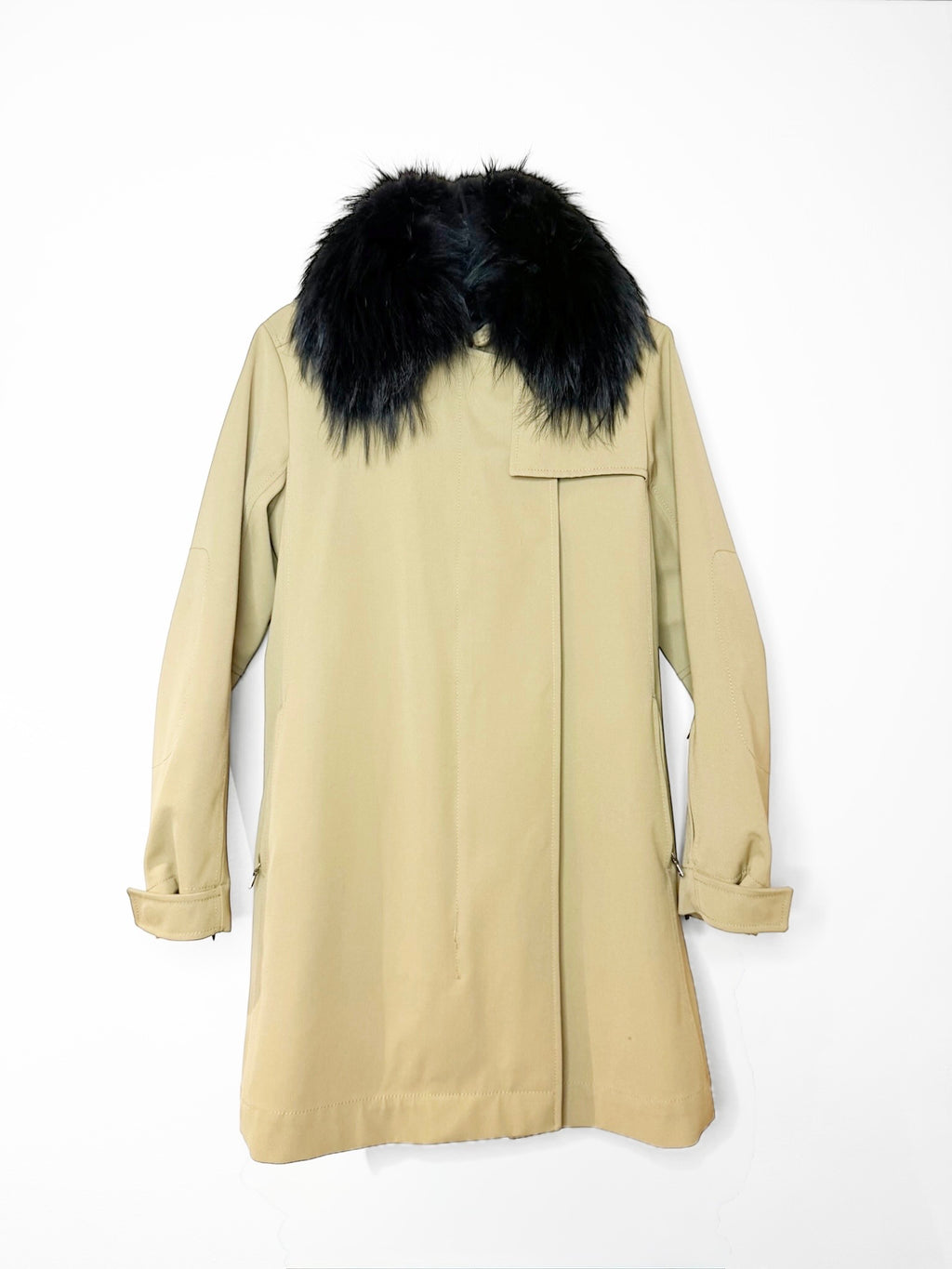PRADA Shearling-Trim Technical Coat –  Mat. 9T1