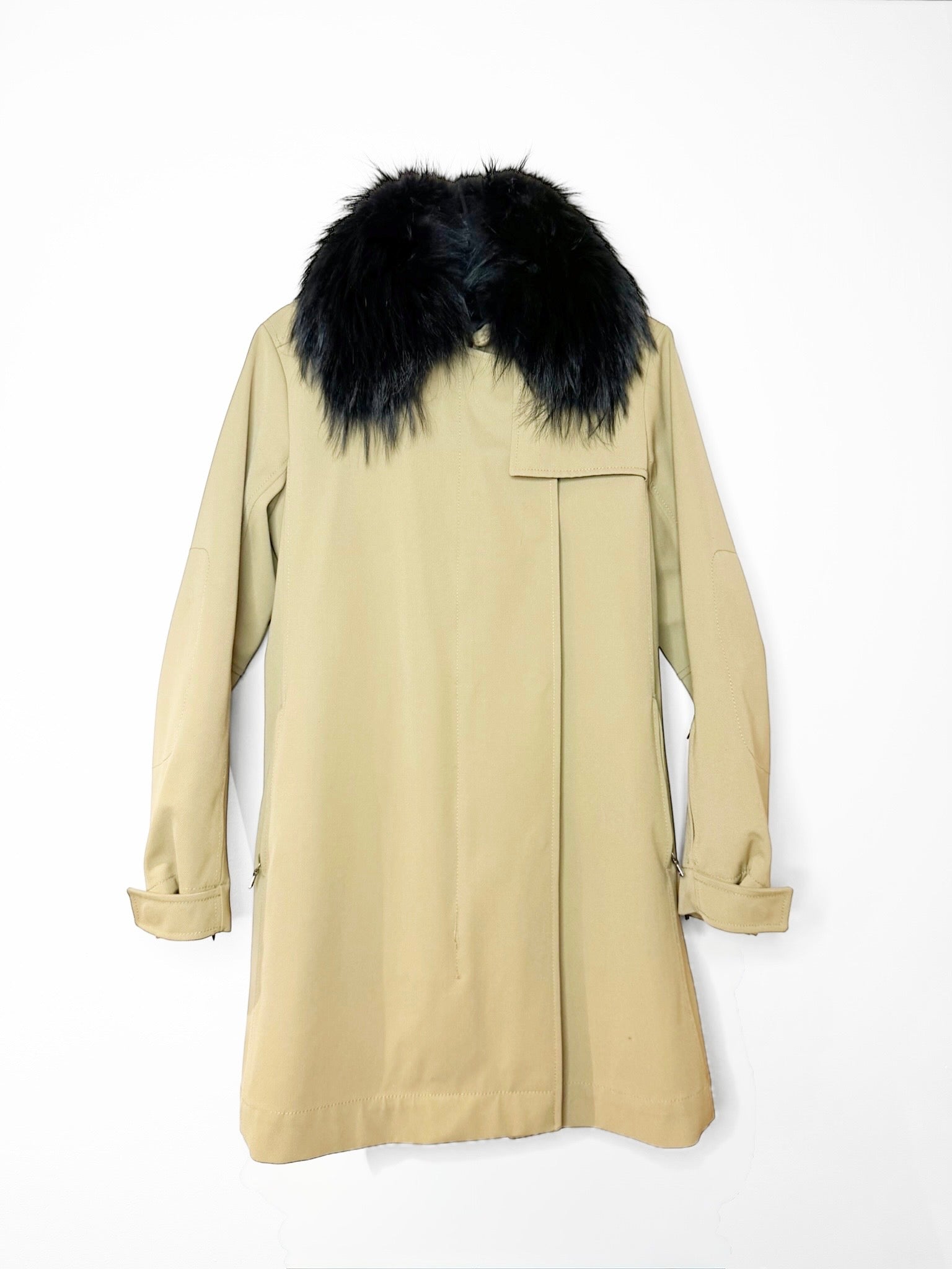 PRADA Shearling-Trim Technical Coat –  Mat. 9T1