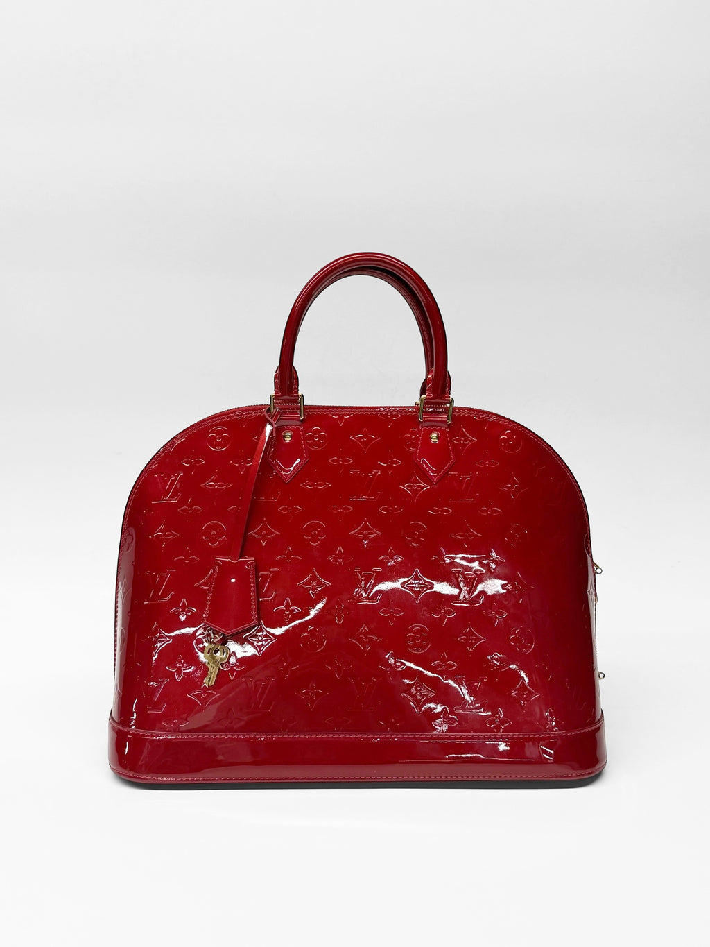 LOUIS VUITTON ALMA VERNIS GM RED