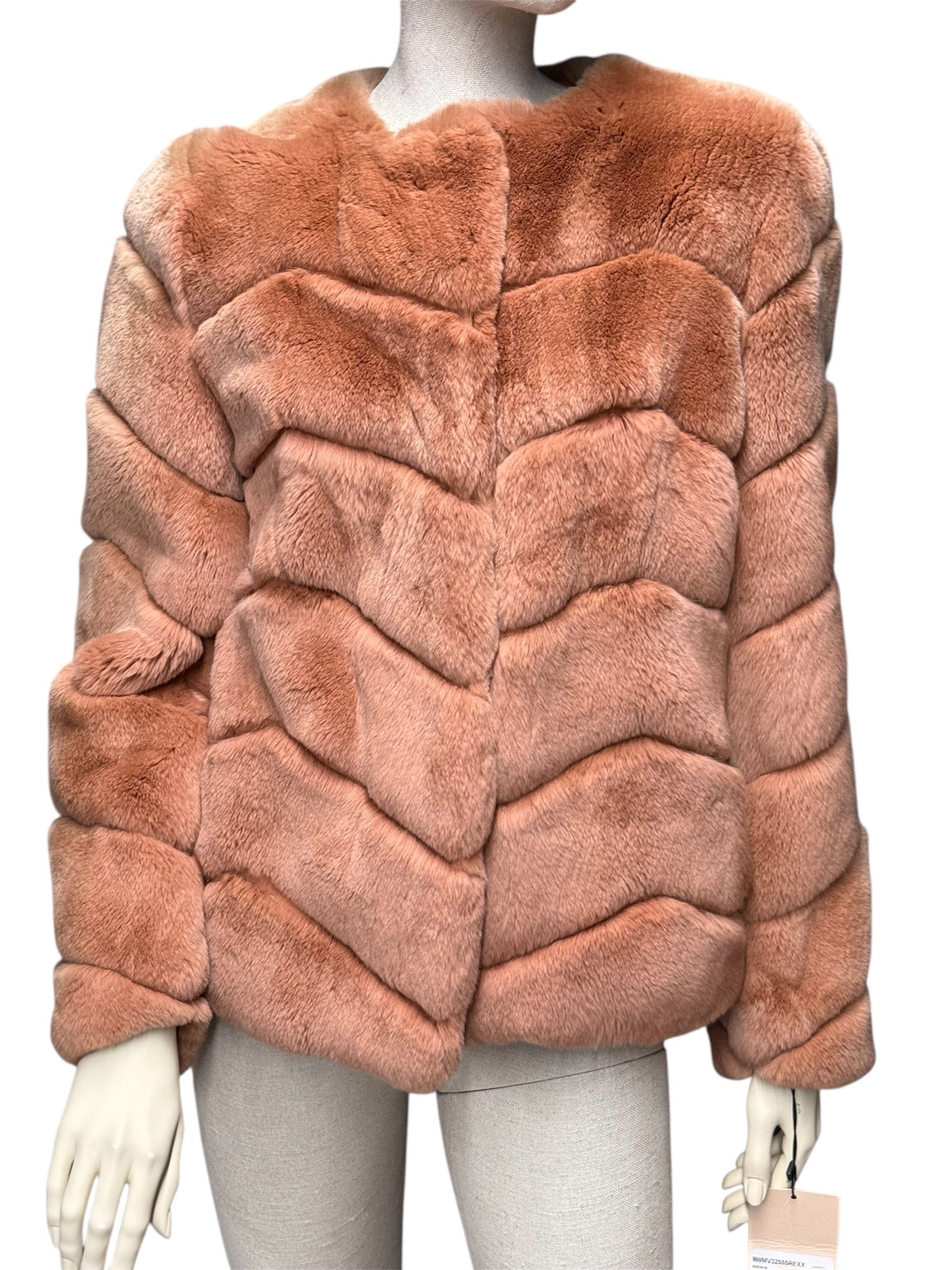Meteo Yves Salomon rex rabbit fur jacket