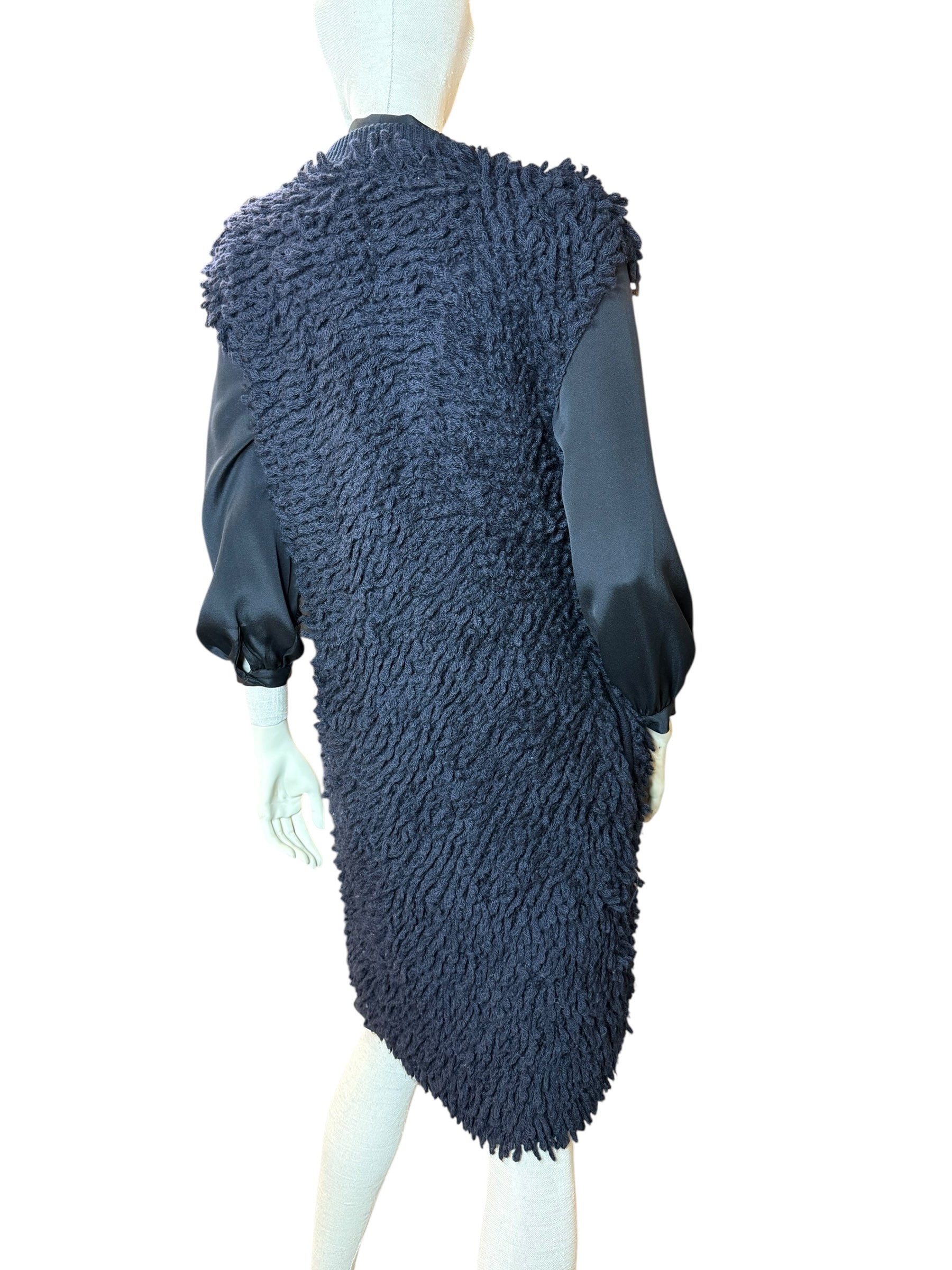 ALEXANDER MCQUEEN WOOL KNIT VEST – BLACK – SIZE XS