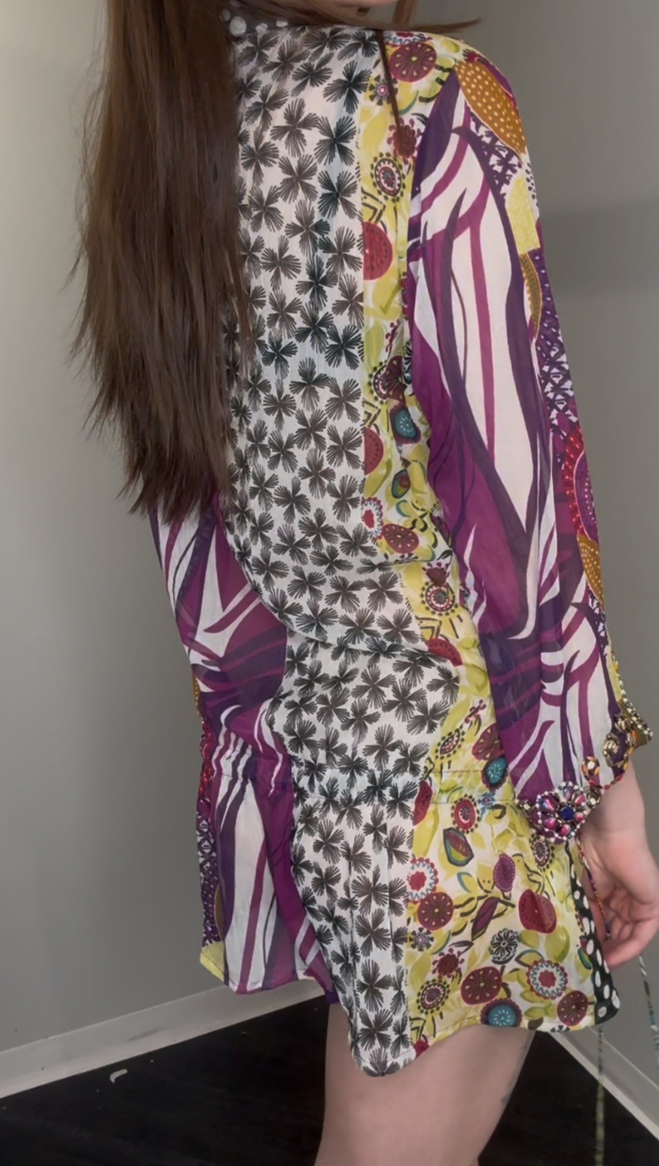 Vivikes Luxe Edition Multicolored Tunic Dress