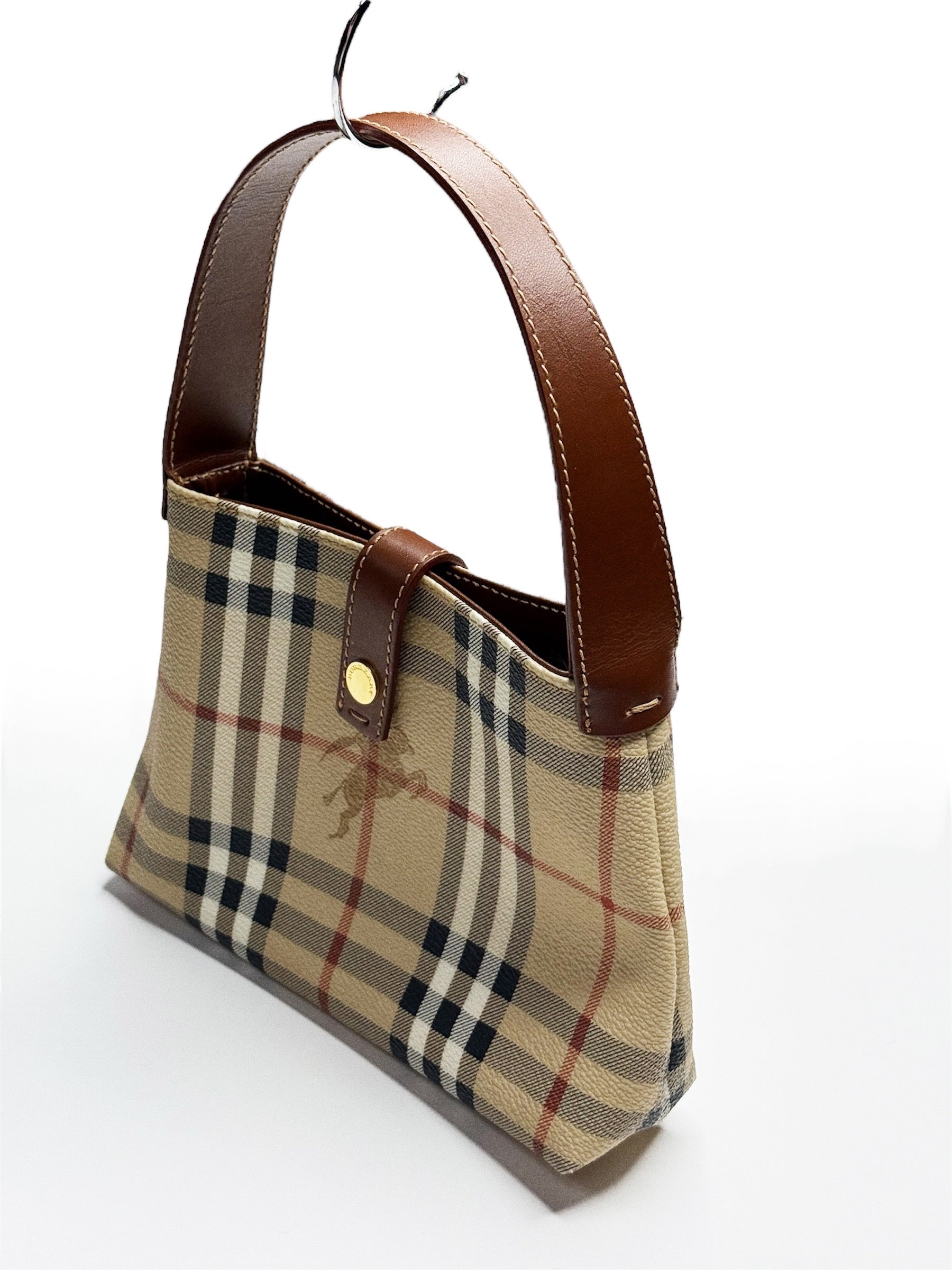 BURBERRY VINTAGE HAYMARKET MINI TOTE (2000–2017)