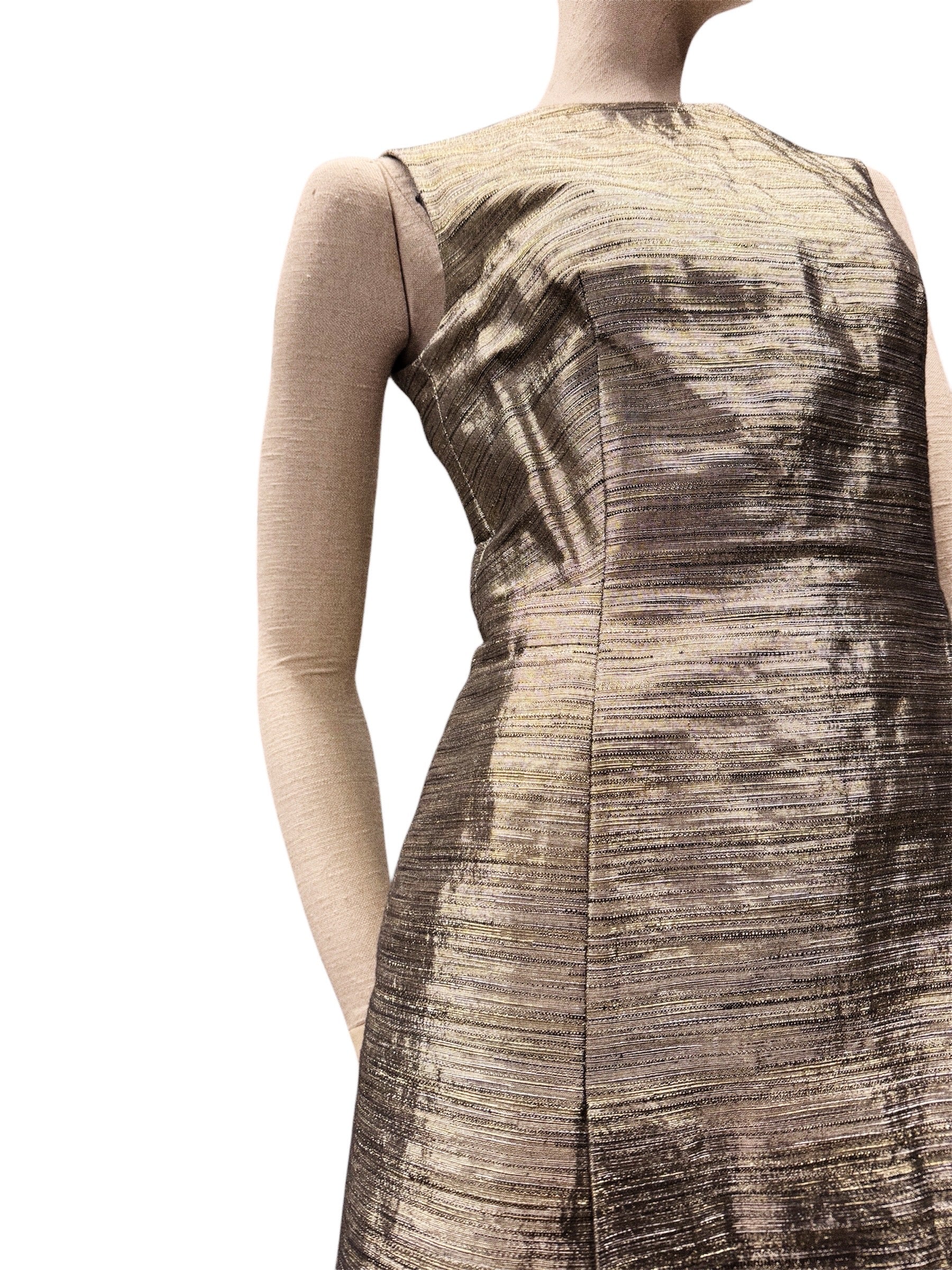 Alexander McQueen Metallic Mini Dress