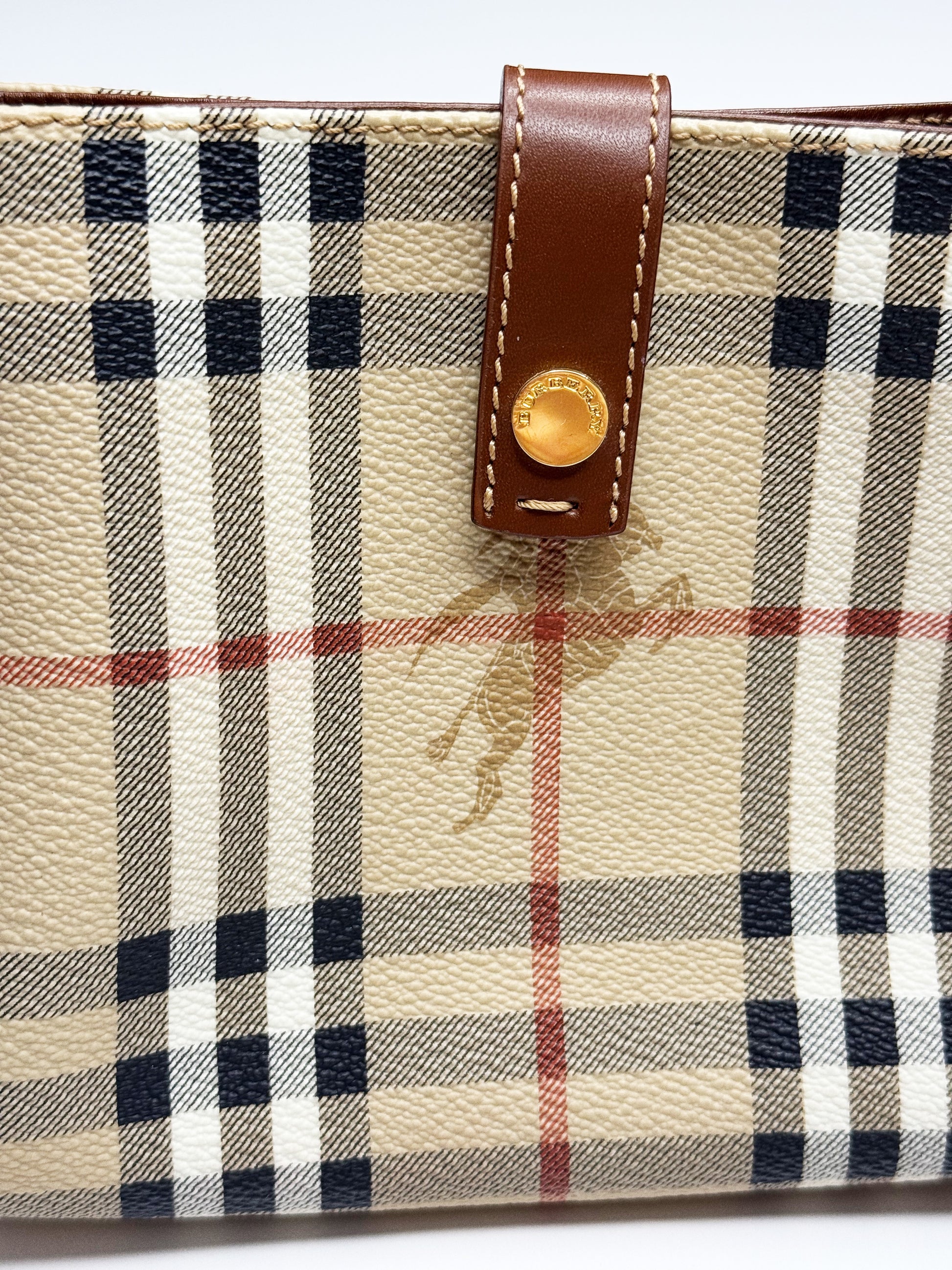 BURBERRY VINTAGE HAYMARKET MINI TOTE (2000–2017)