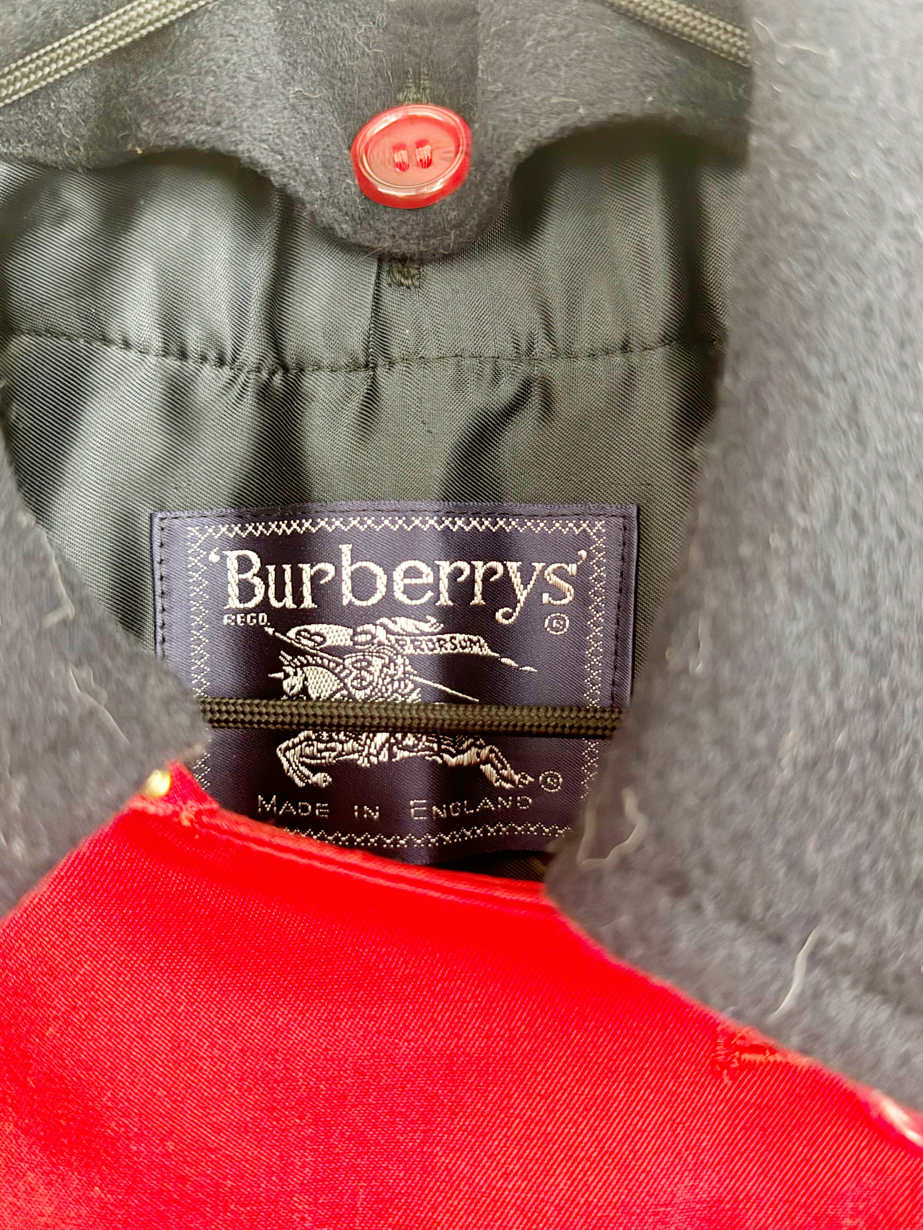 BURBERRYS’ PRORSUM Red Wool & Alpaca Coat