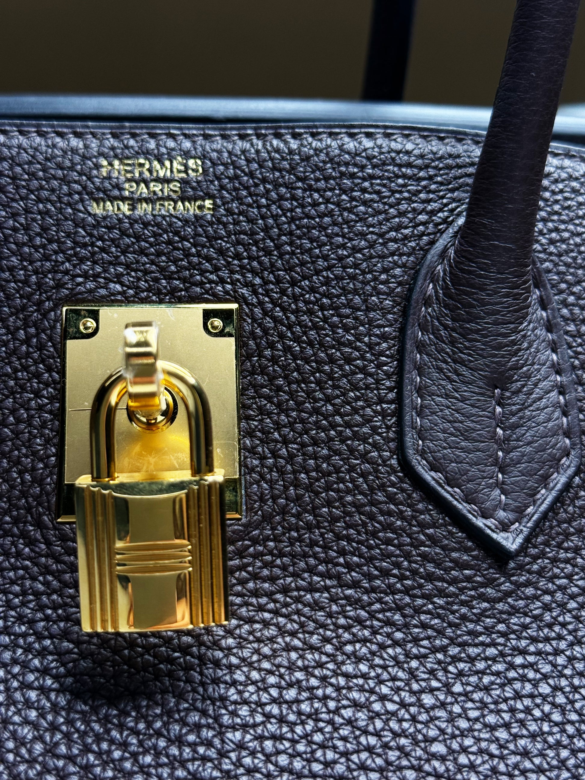 Hermès Birkin 35 Chocolate Brown Togo Leather