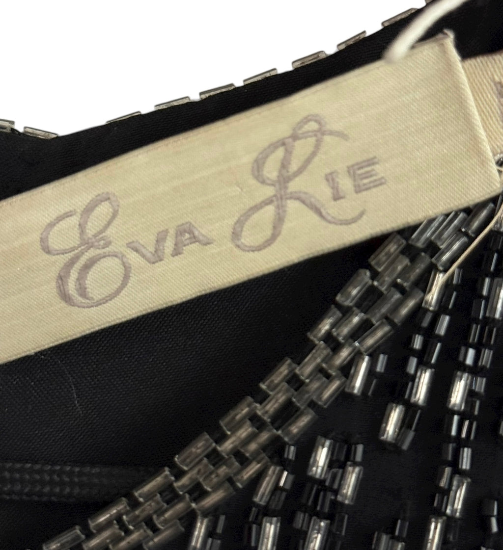 Eva Lie Beaded Silk Top - M