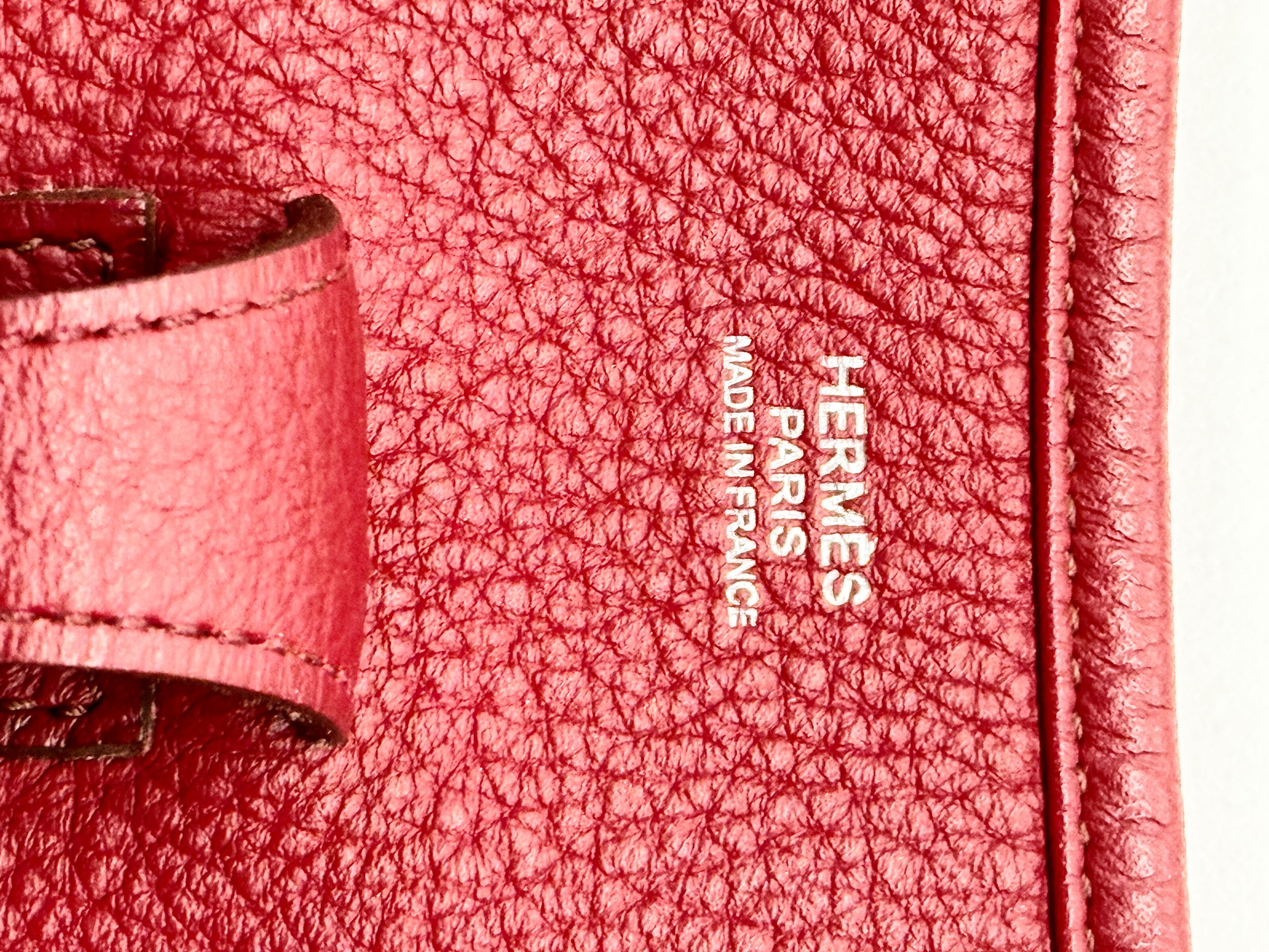 Hermès Evelyne III PM Red Clemence Leather Crossbody Bag