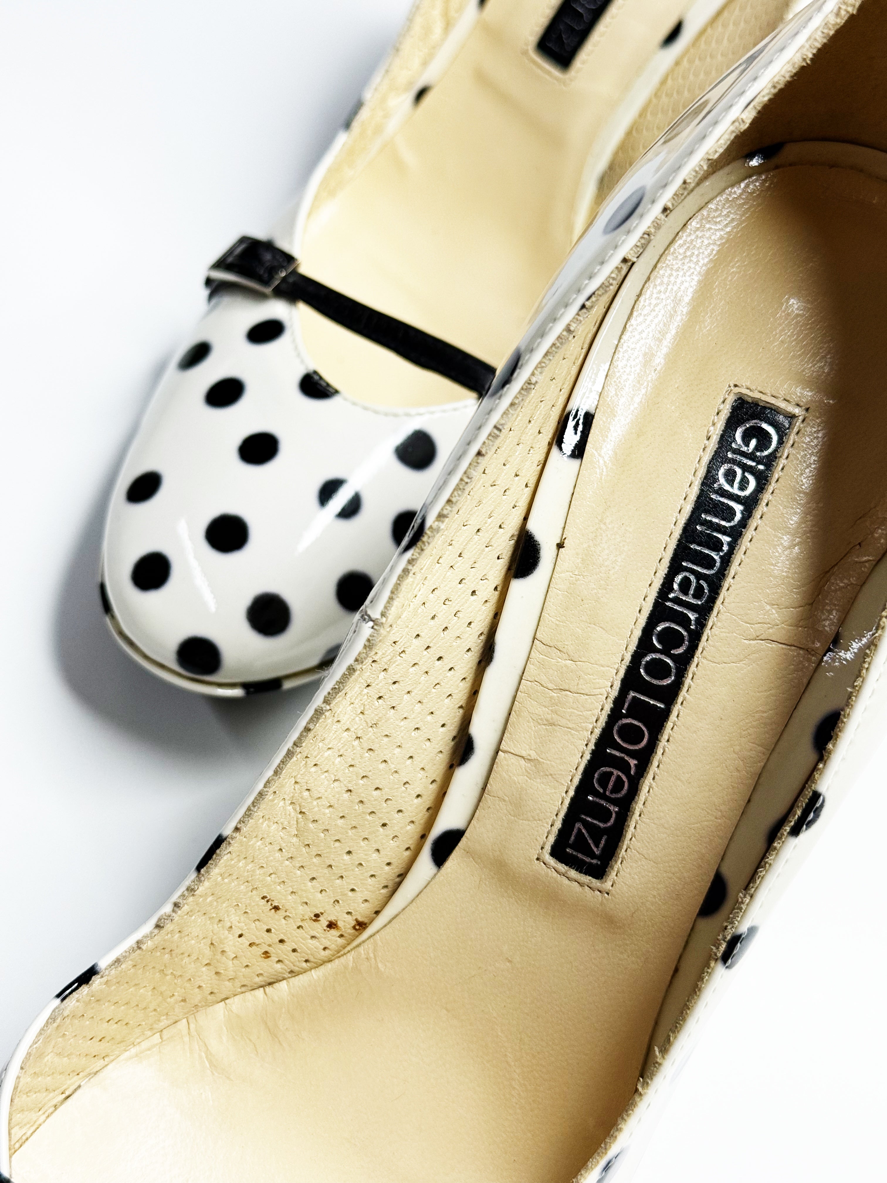Gianmarco Lorenzi Polka Dot Stiletto Pumps