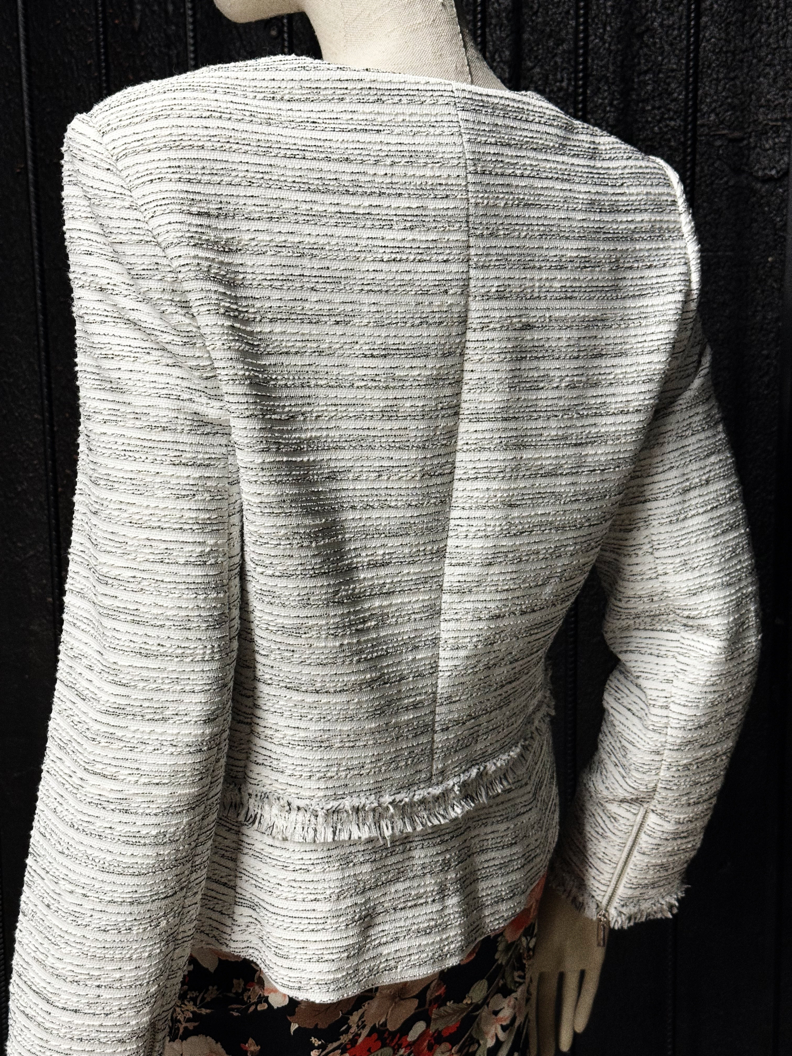 Karl Lagerfeld Textured Zip Jacket