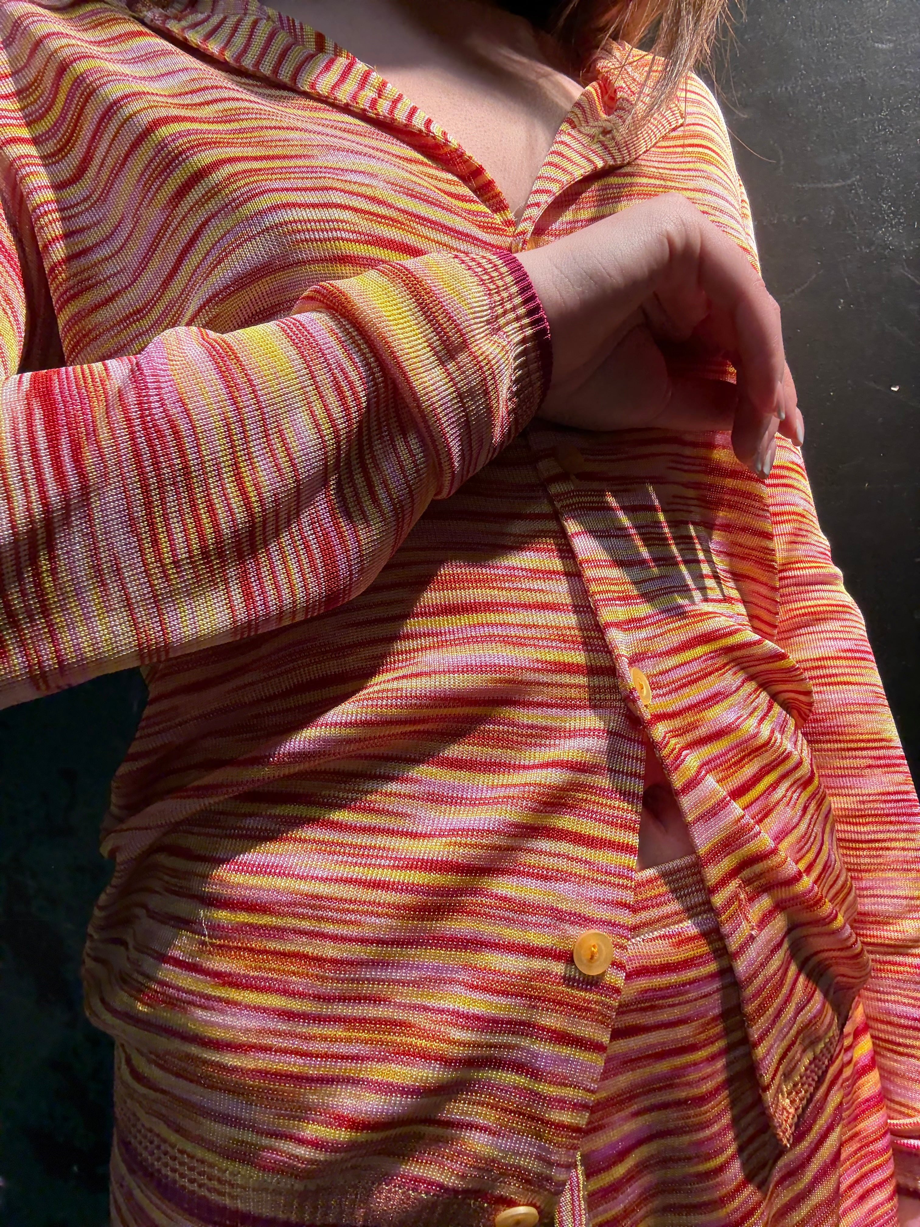 Missoni Striped Knit Cardigan & Skirt Set