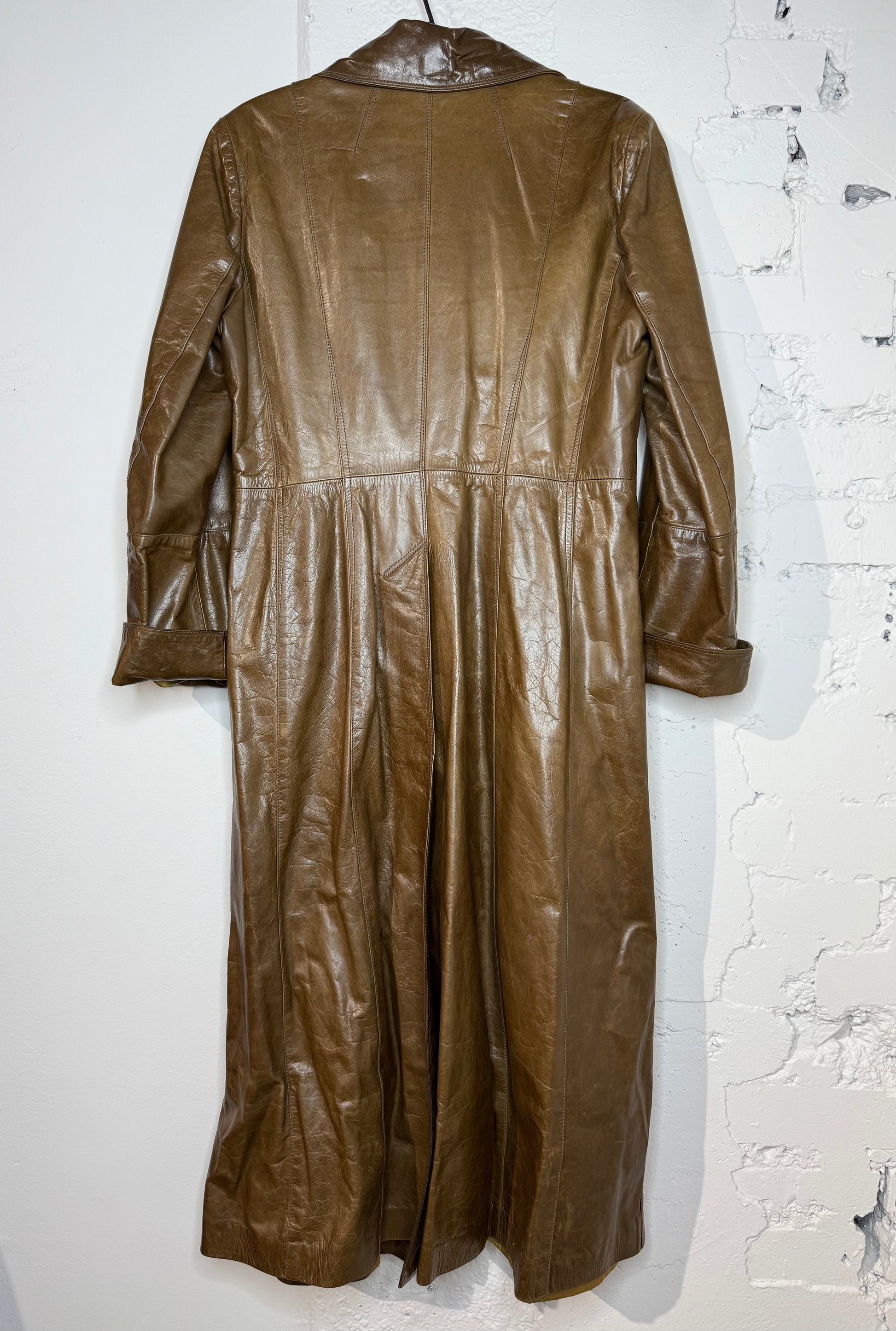 SYLVIE SCHIMMEL PARIS LAMB LEATHER TRENCH COAT – MADE IN FRANCE – SIZE 40