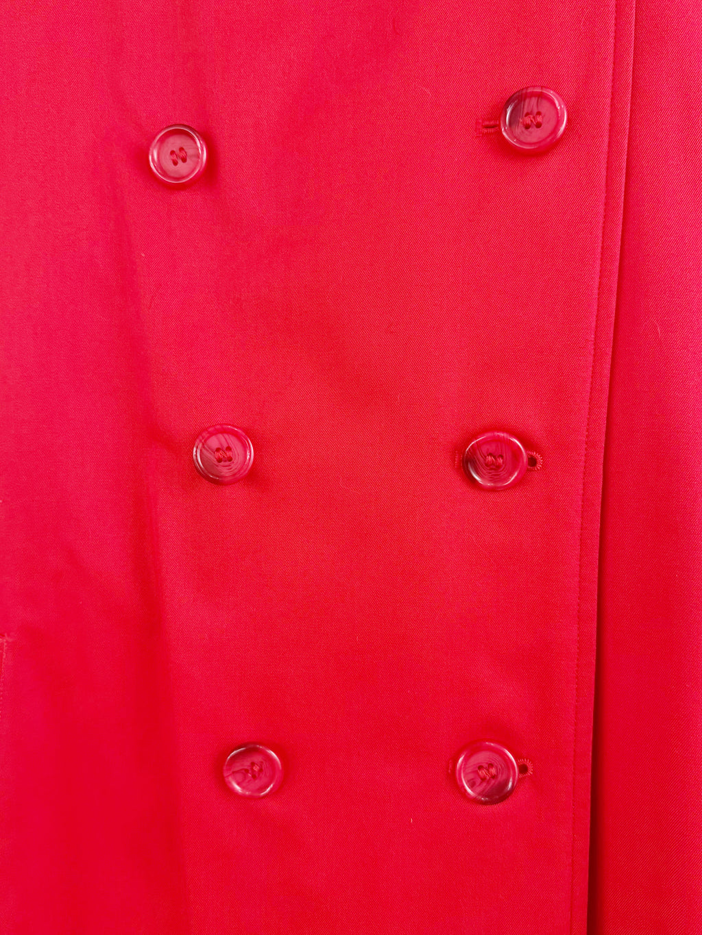 BURBERRYS’ PRORSUM Red Wool & Alpaca Coat