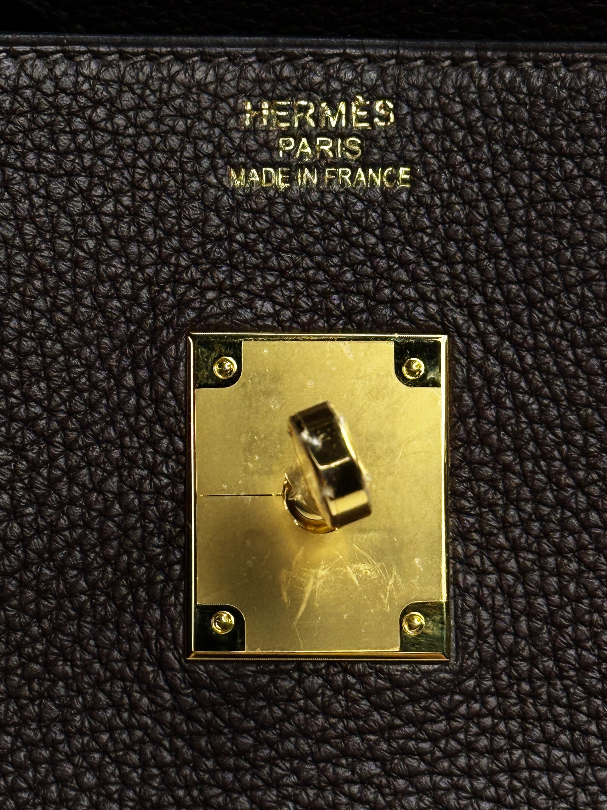 Hermès Birkin 35 Chocolate Brown Togo Leather
