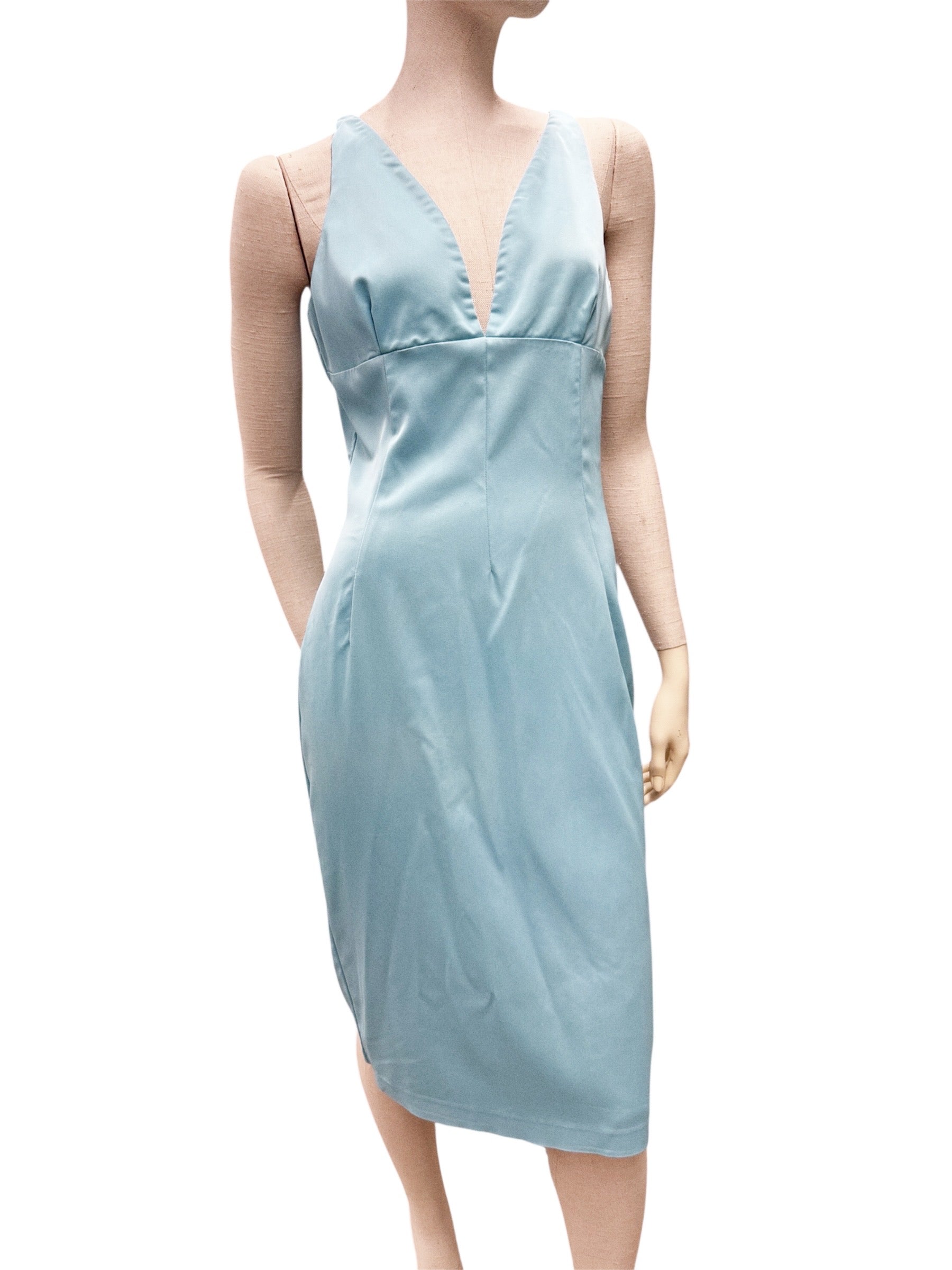 D&G Sky Blue Pencil Dress