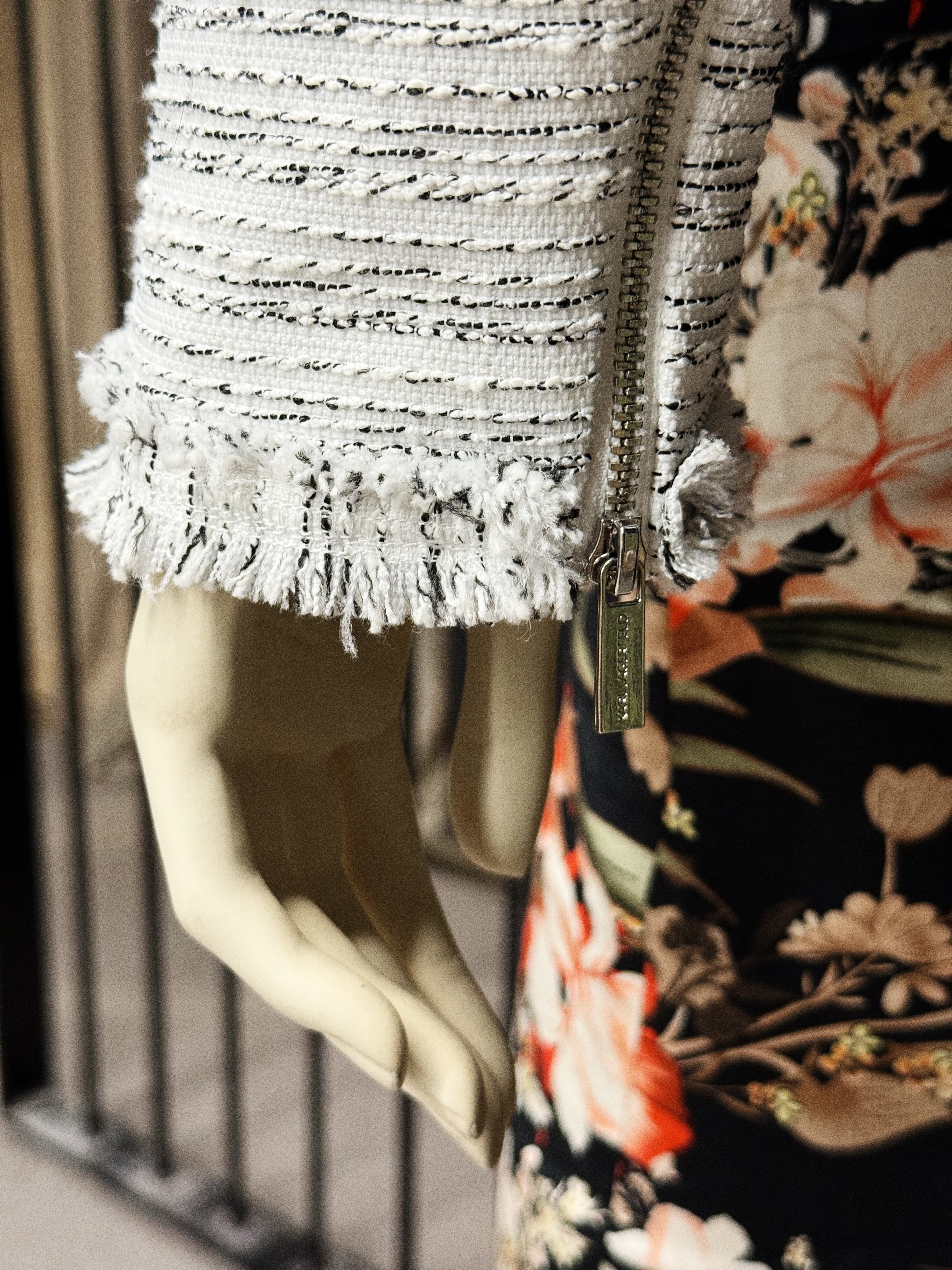 Karl Lagerfeld Textured Zip Jacket