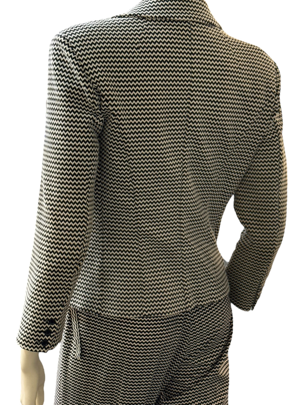 Max Mara Weekend Graphic Patterned Suit with Belt - EU 40