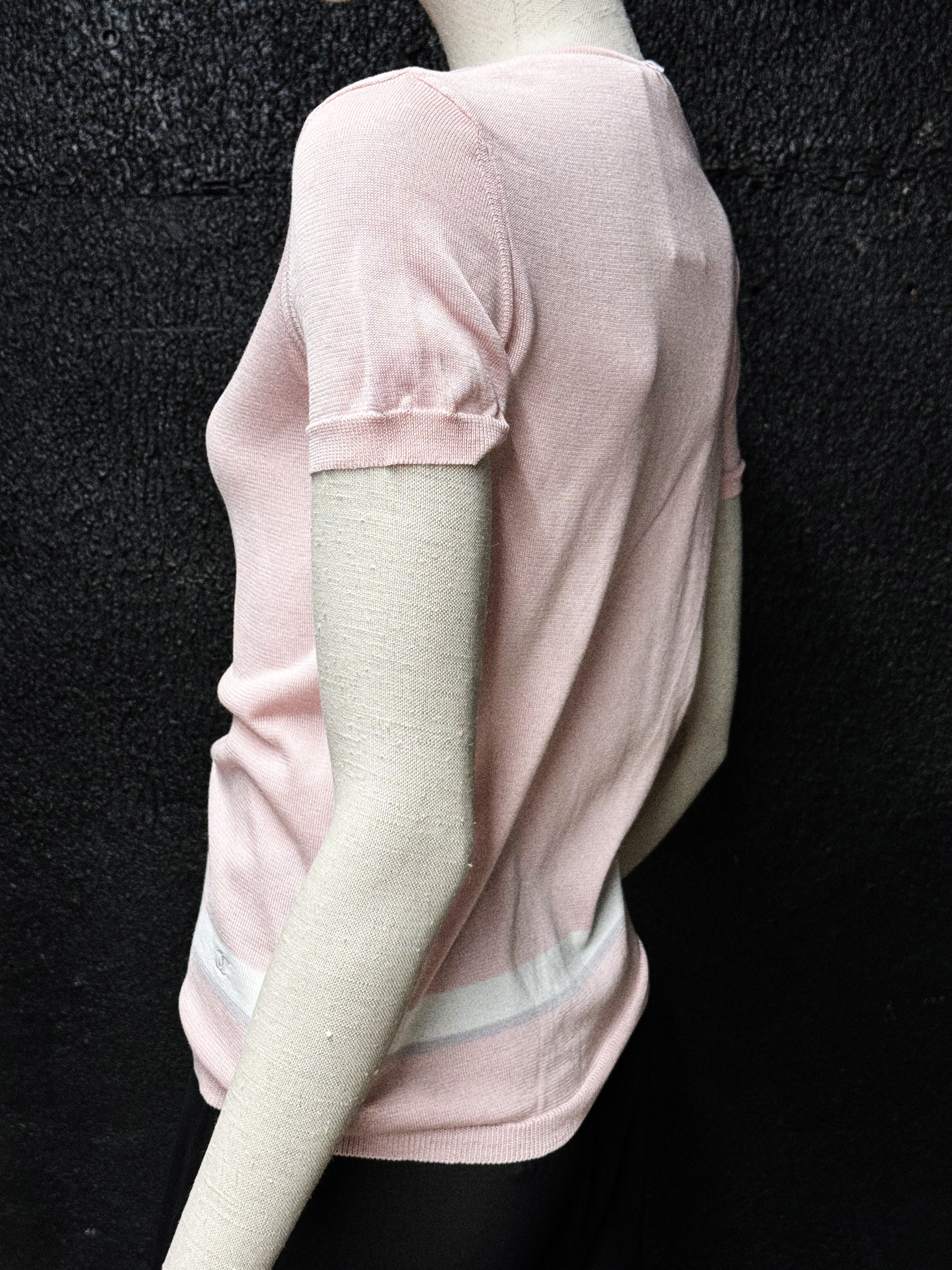 Chanel Pink Cotton Knit Twinset, Spring 2005 Collection
