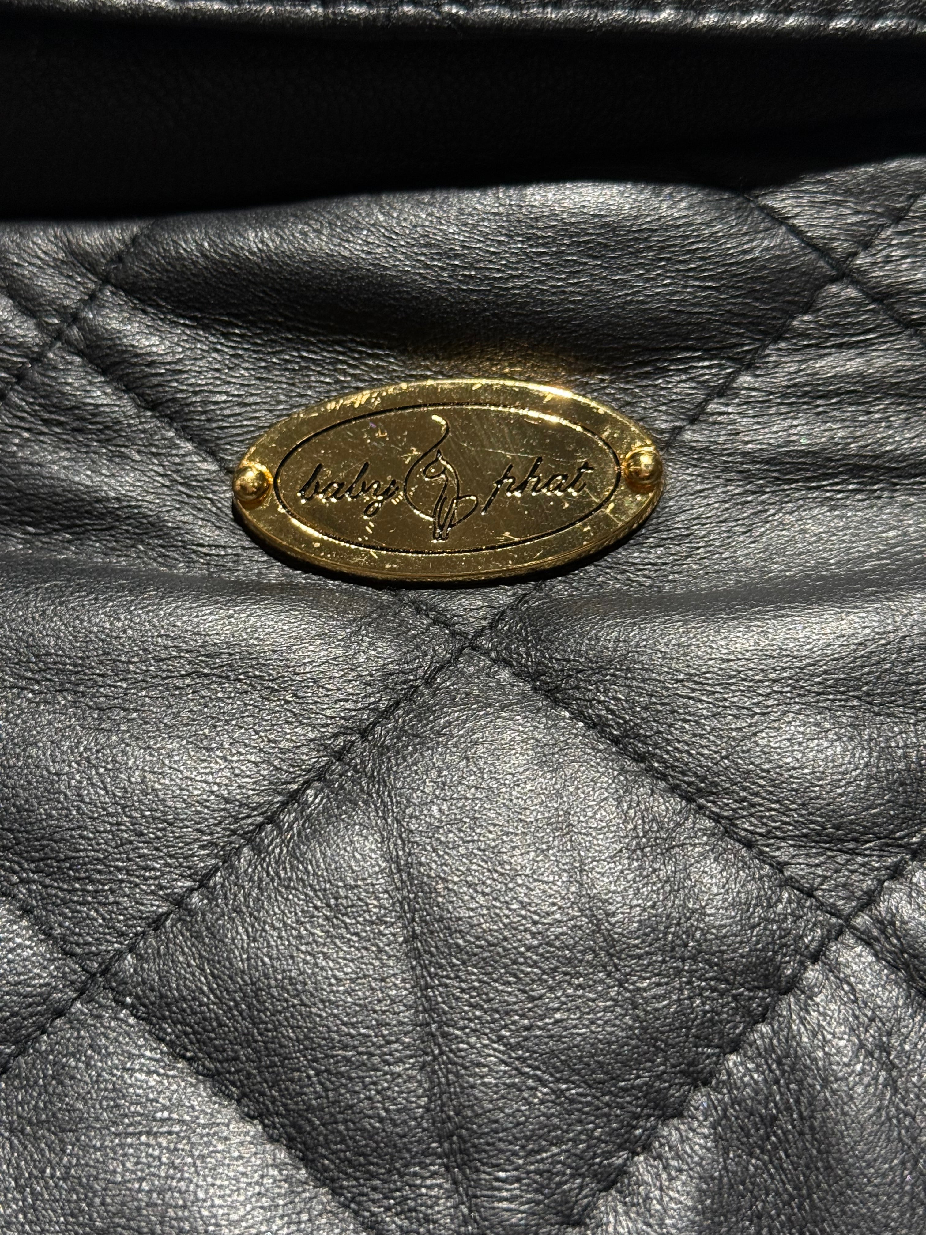 Baby Phat Vintage Quilted Leather Trench Coat