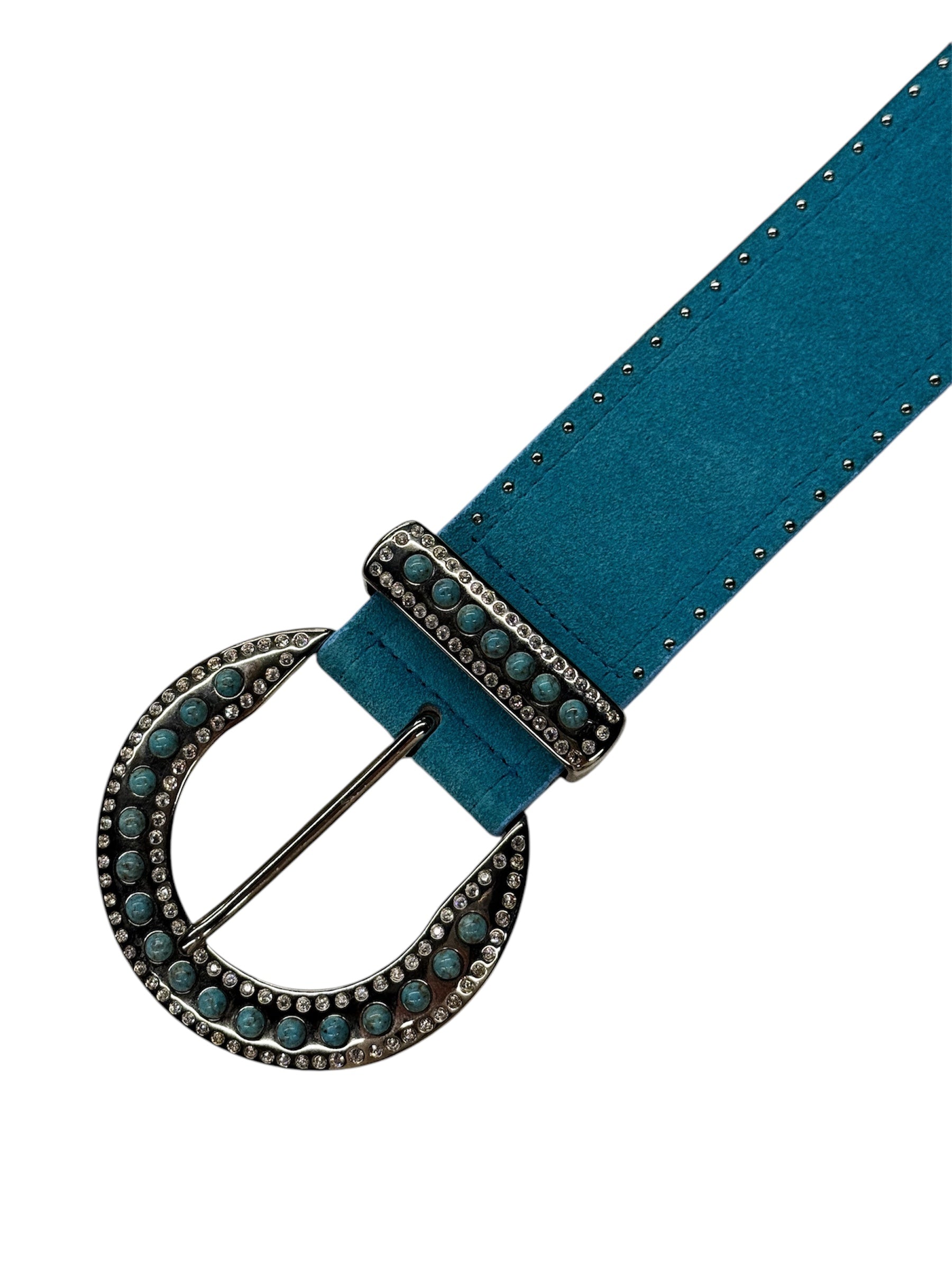 Fabrizio Mancini Blue Suede Belt