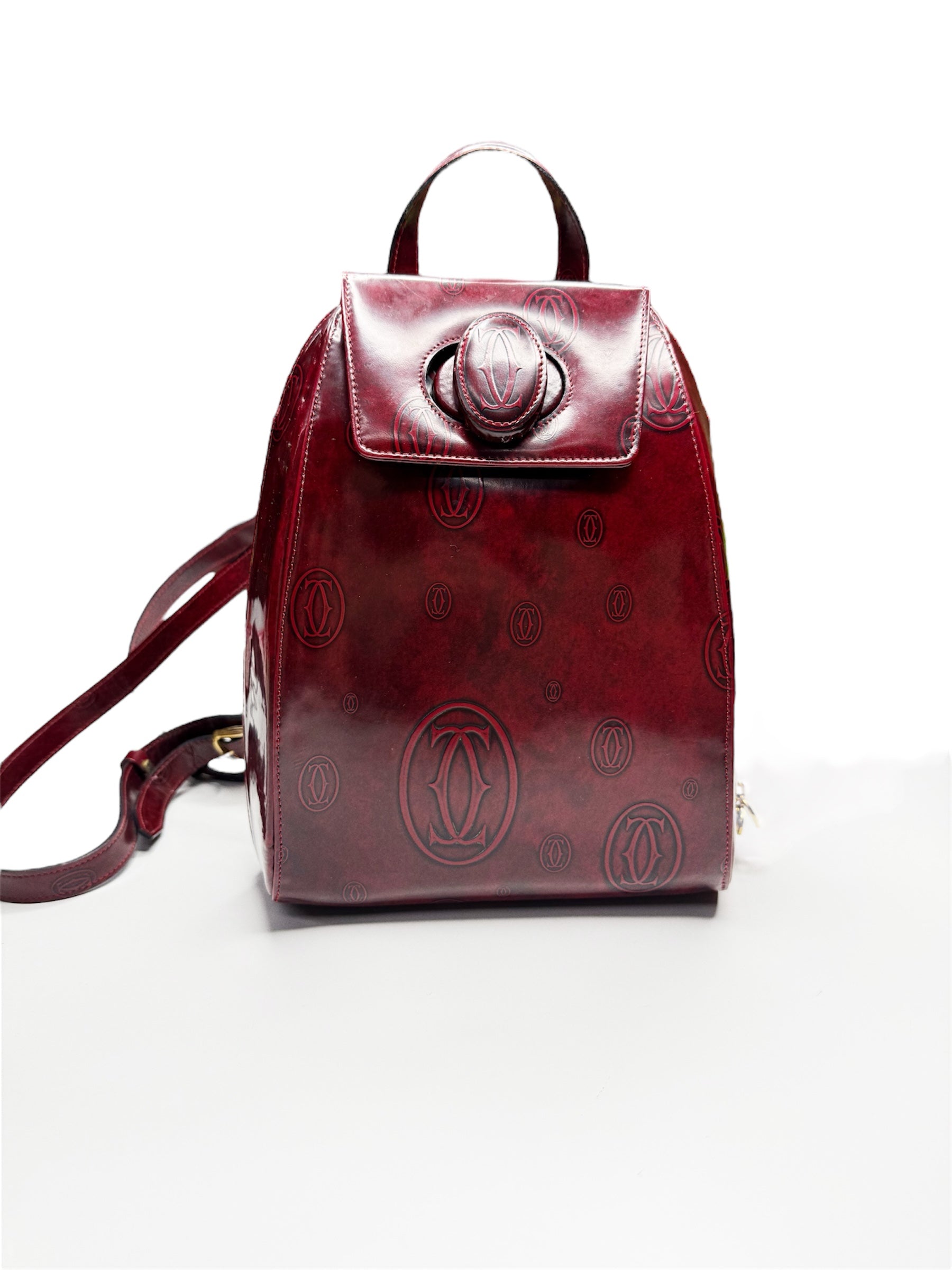 Cartier Happy Birthday Backpack – Bordeaux Red Calf Leather