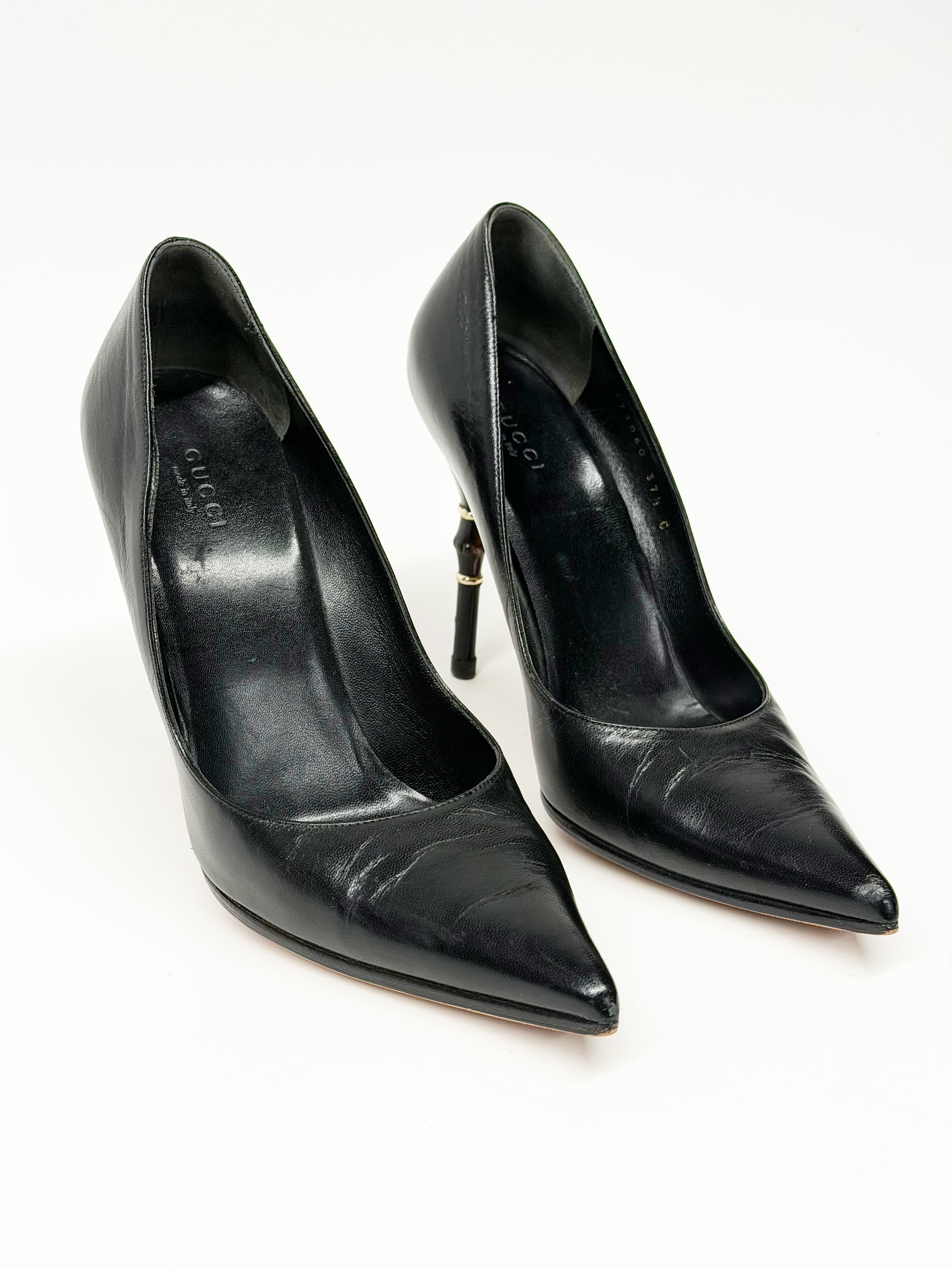 GUCCI BAMBOO HEEL PUMPS — 2000s ARCHIVE