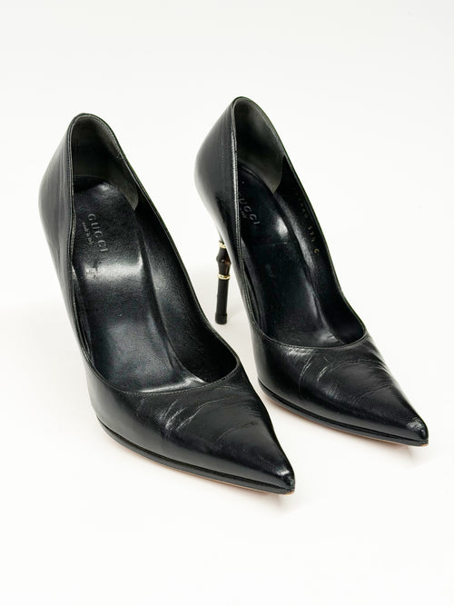 GUCCI BAMBOO HEEL PUMPS — 2000s ARCHIVE