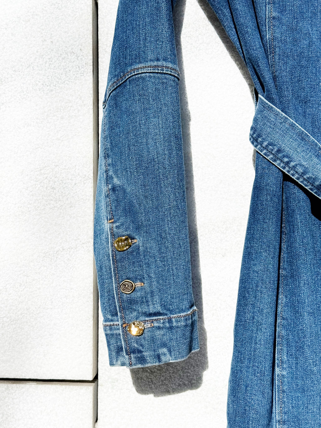 Rejina Pyo Denim Belted Dress