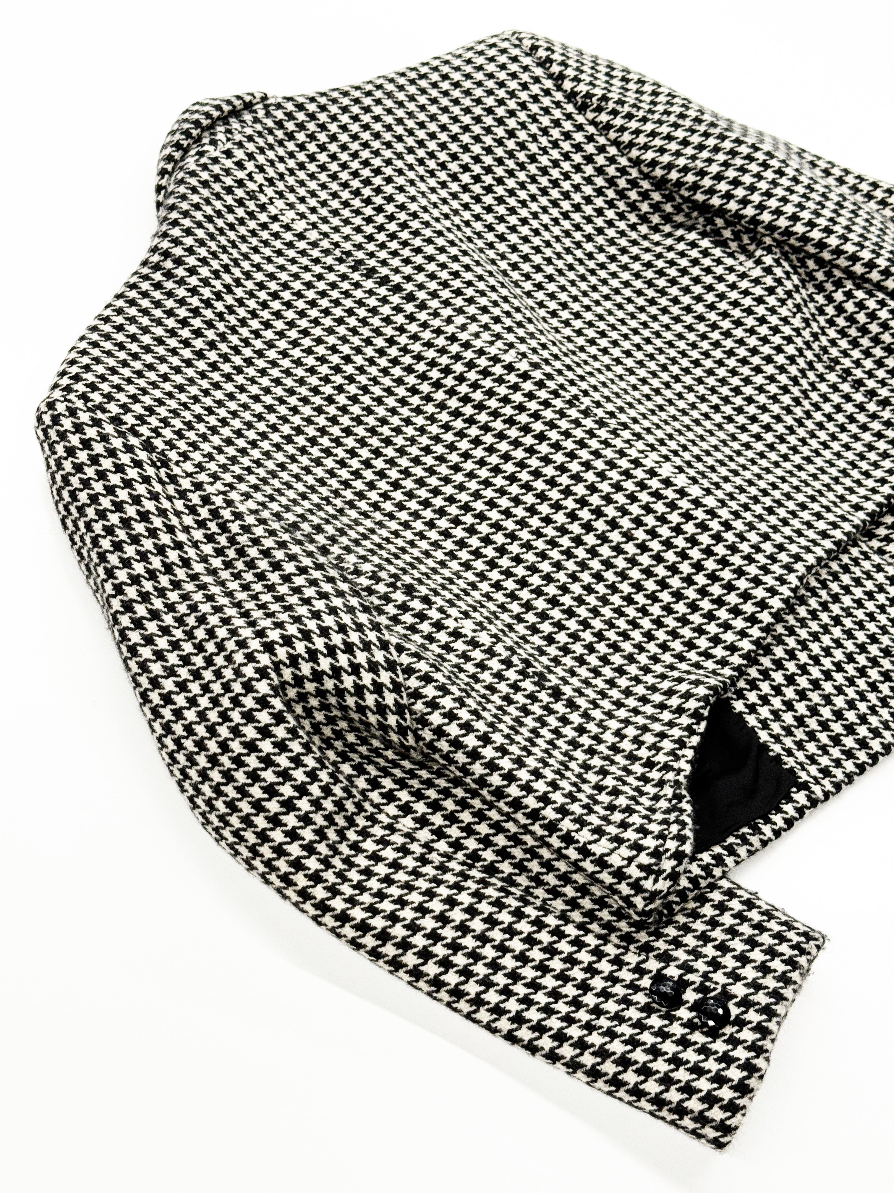 Gianni Versace Houndstooth Wool Blazer