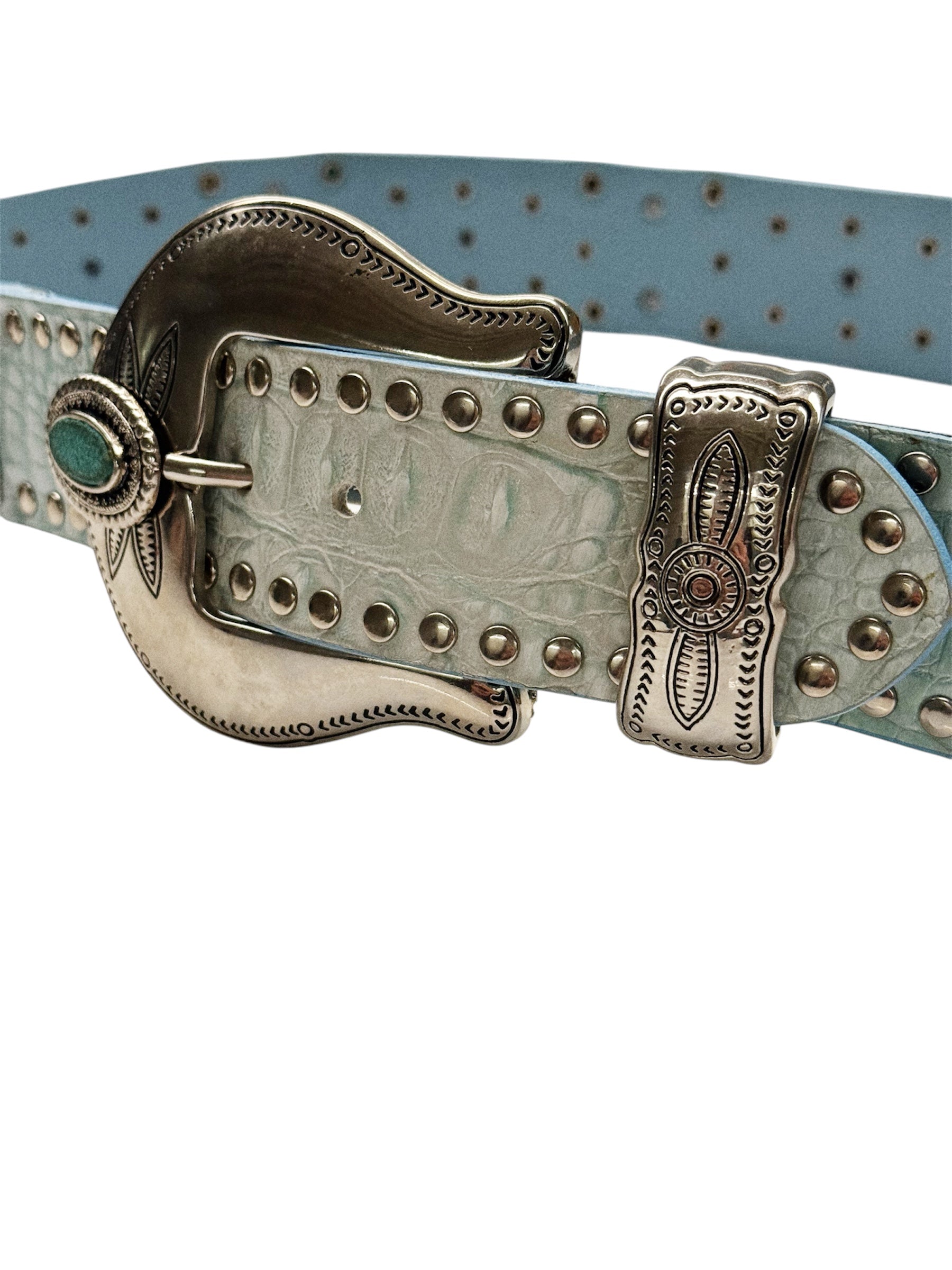 Nanni Turquoise Western Belt