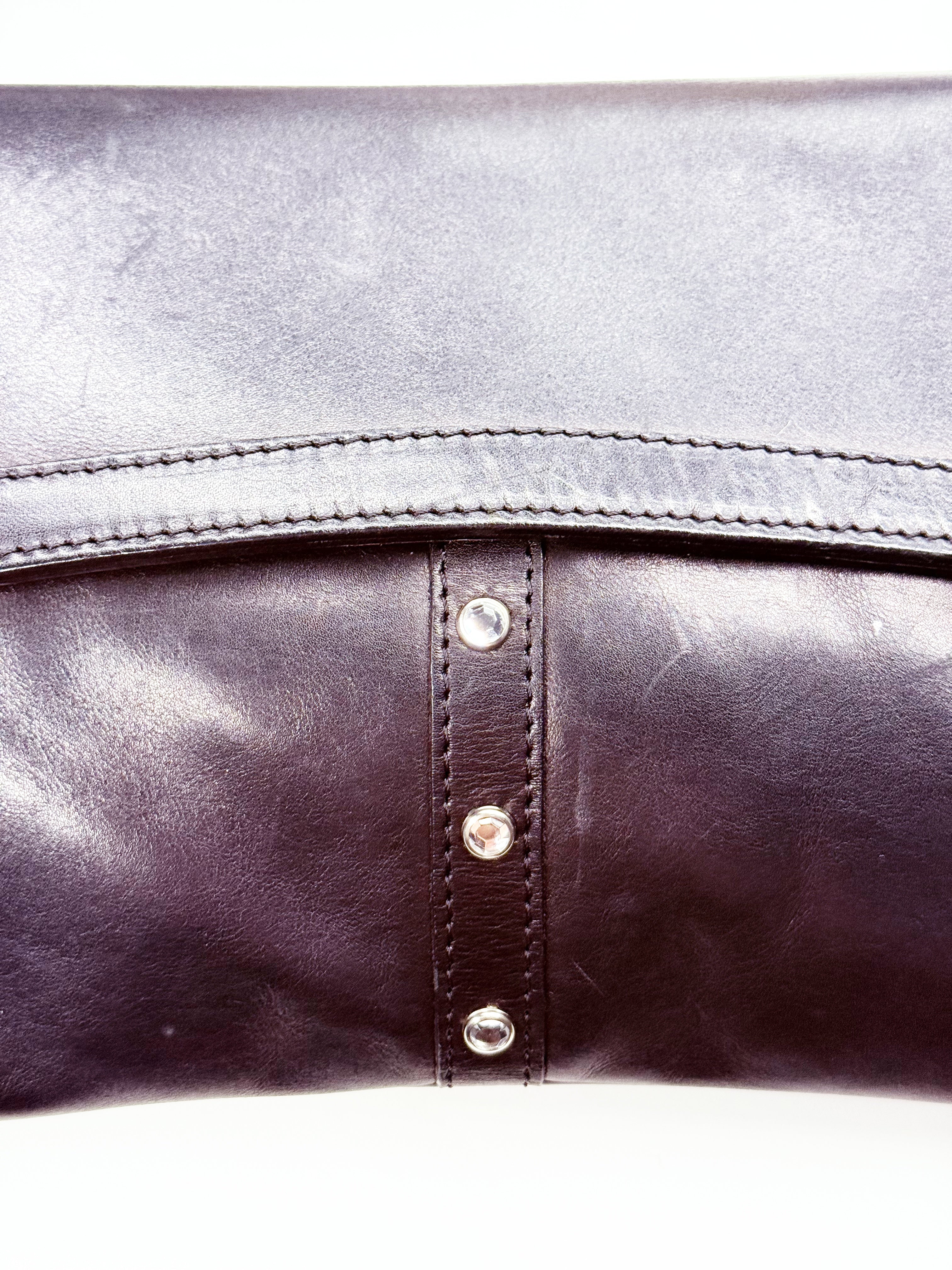 Giancarlo Proli Black Leather Shoulder Bag