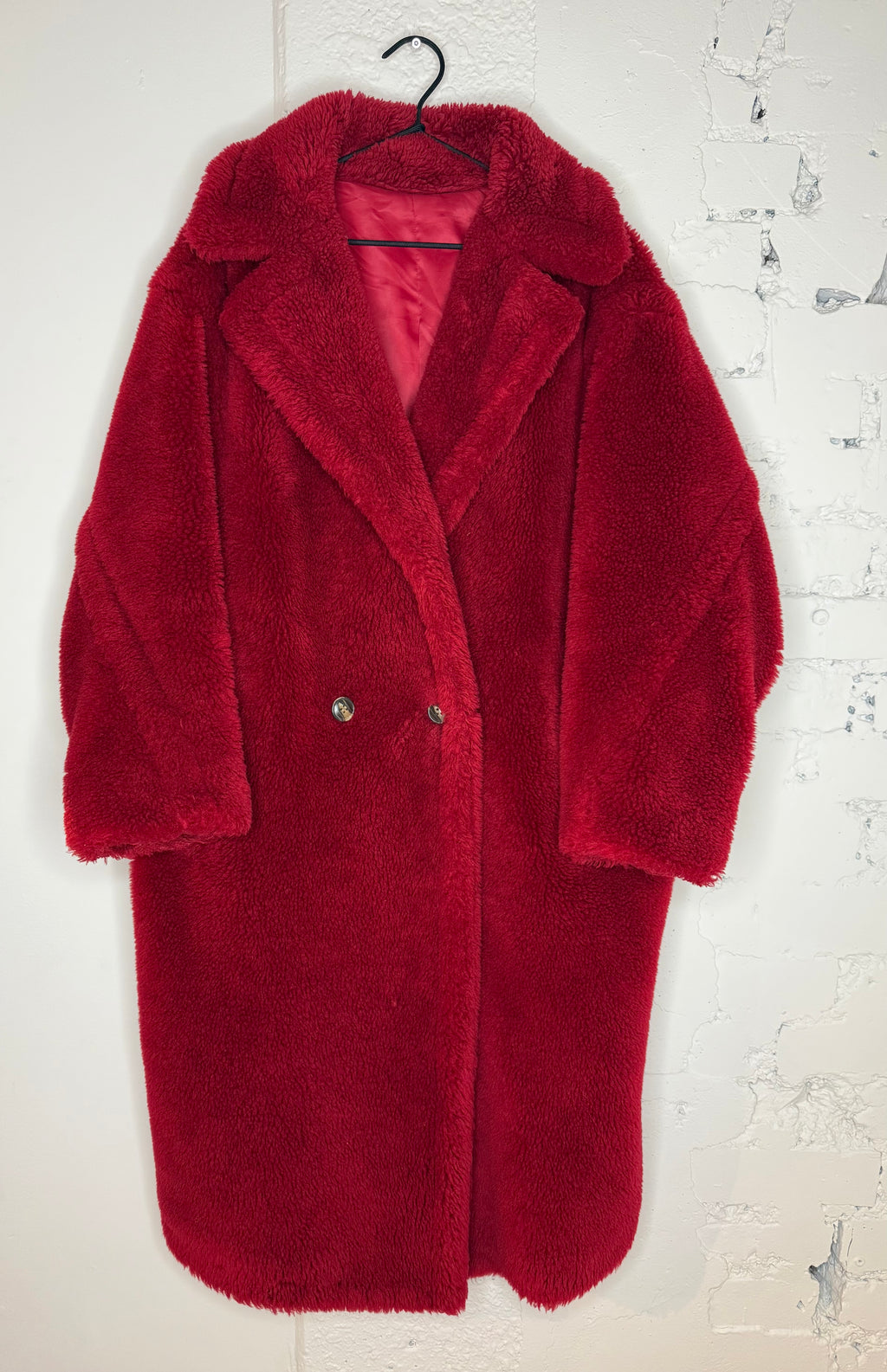 COCO Oversized Faux Shearling Coat -L